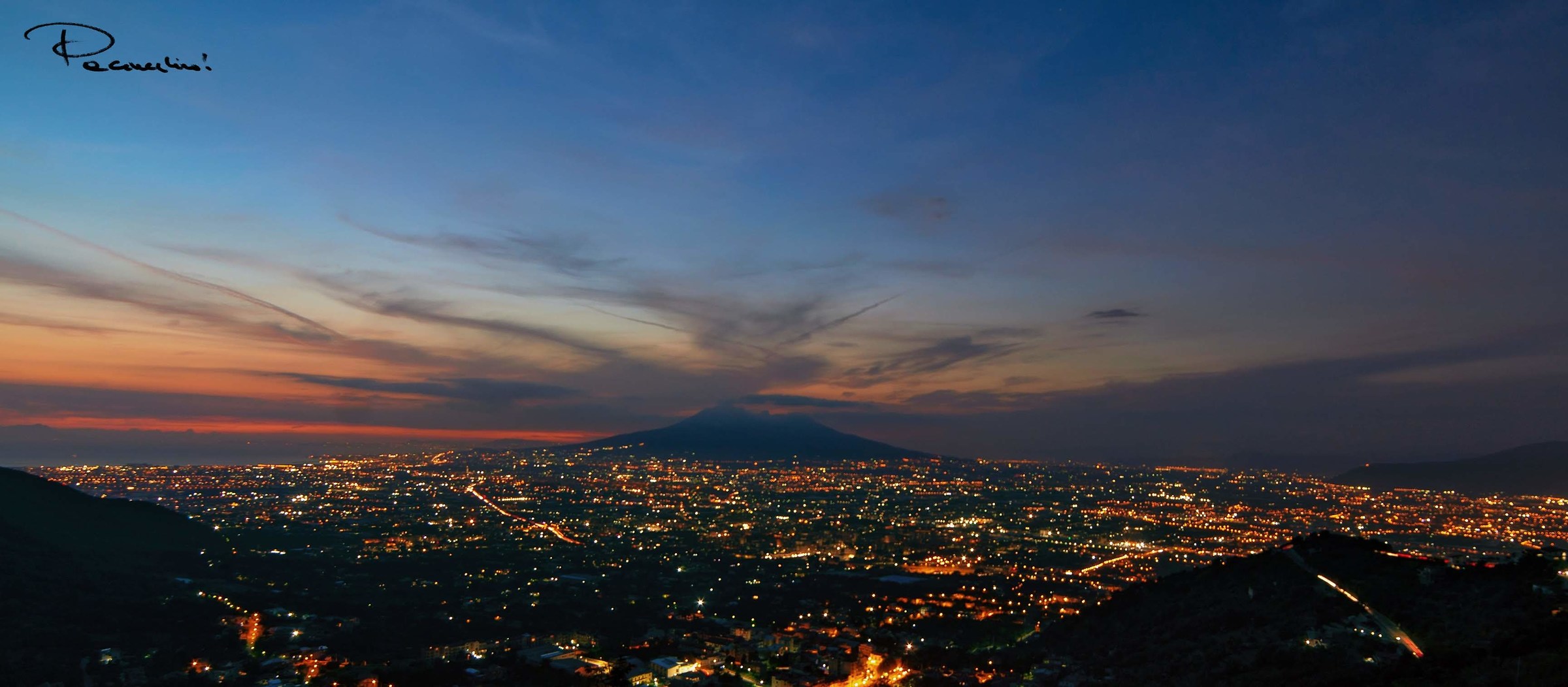 Vesuvius at sunset
