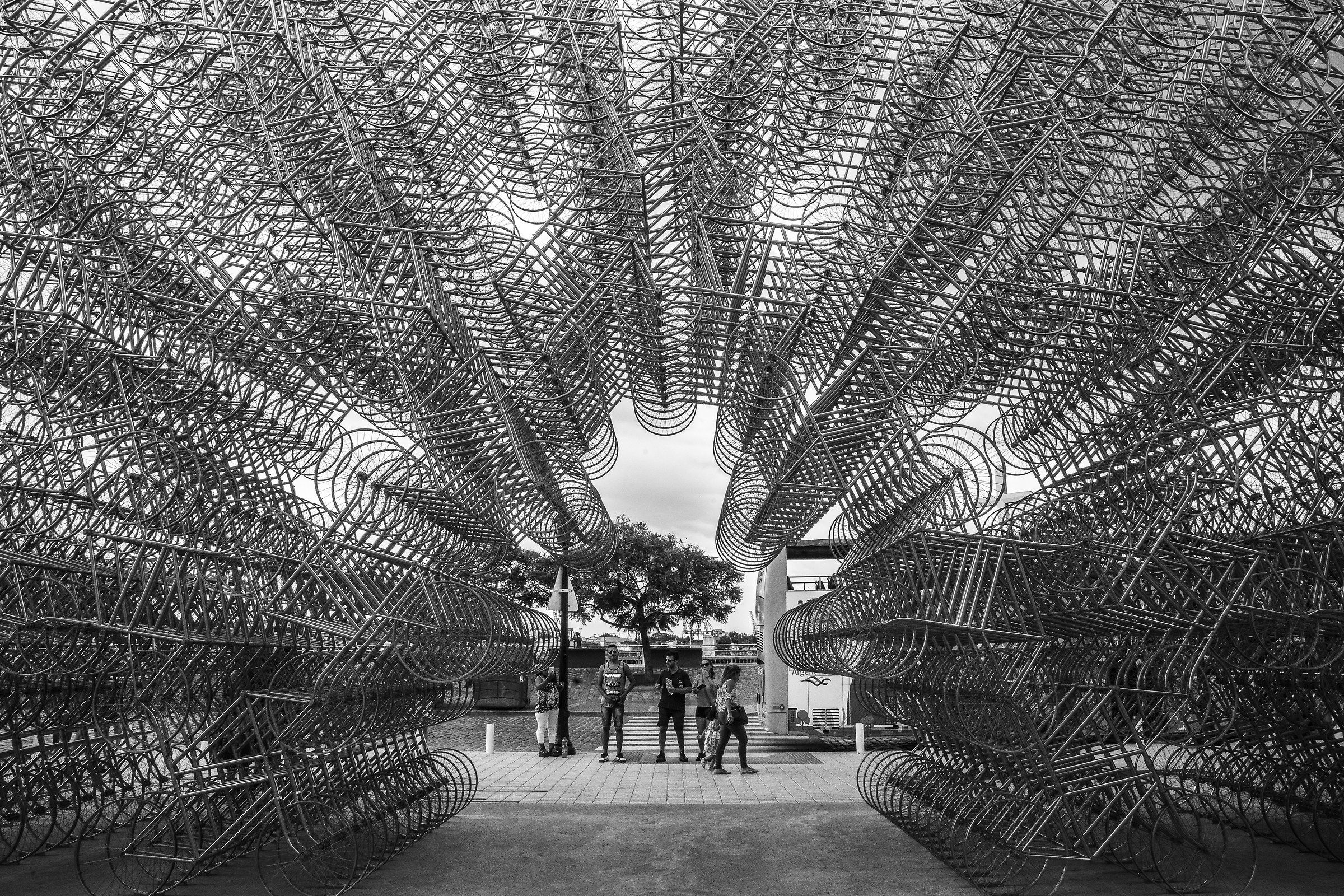 Everybody on the bike! Ai Weiwei, installation, Buenos Aires