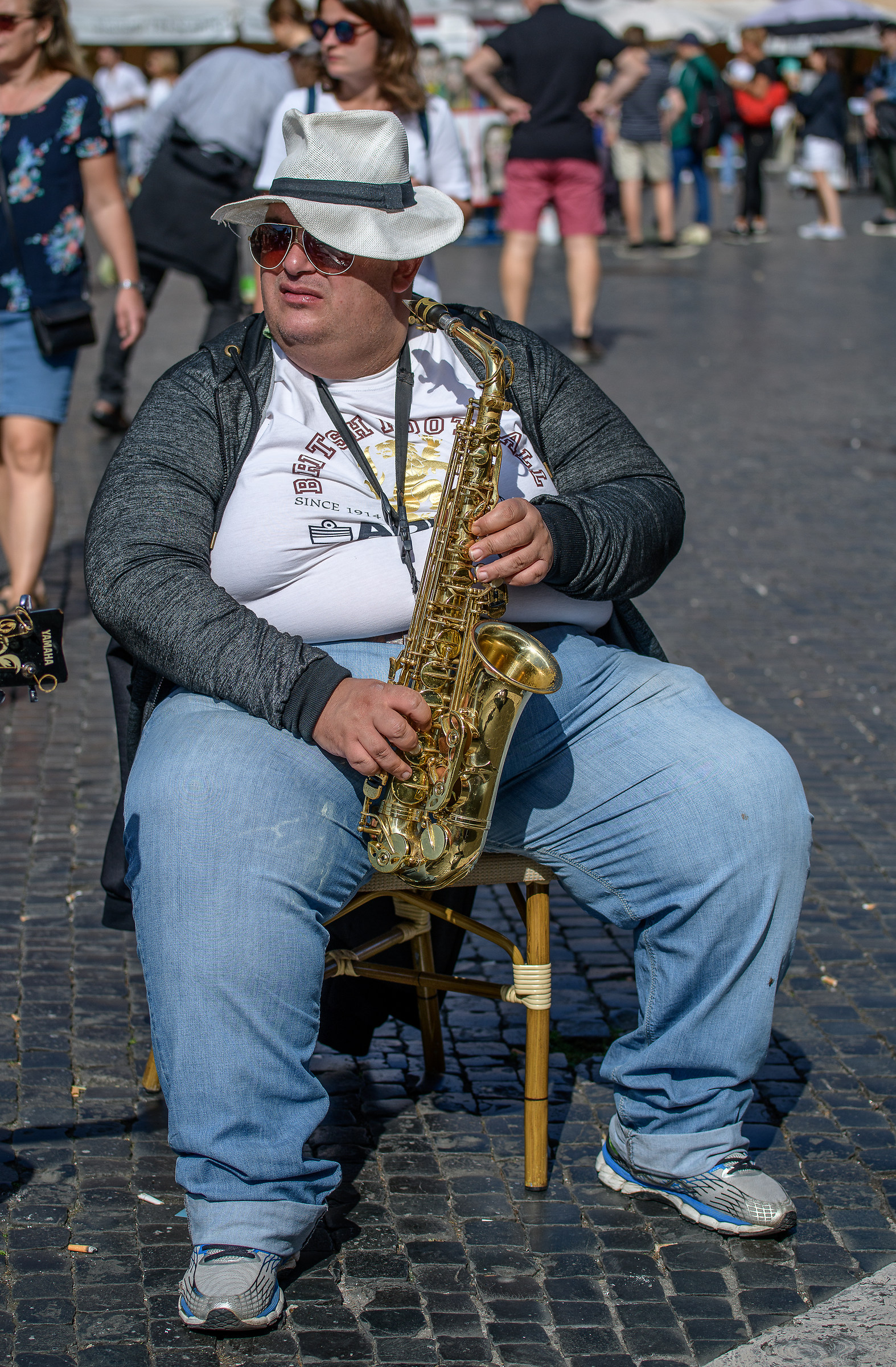 Roma-"Grosso"artista di strada