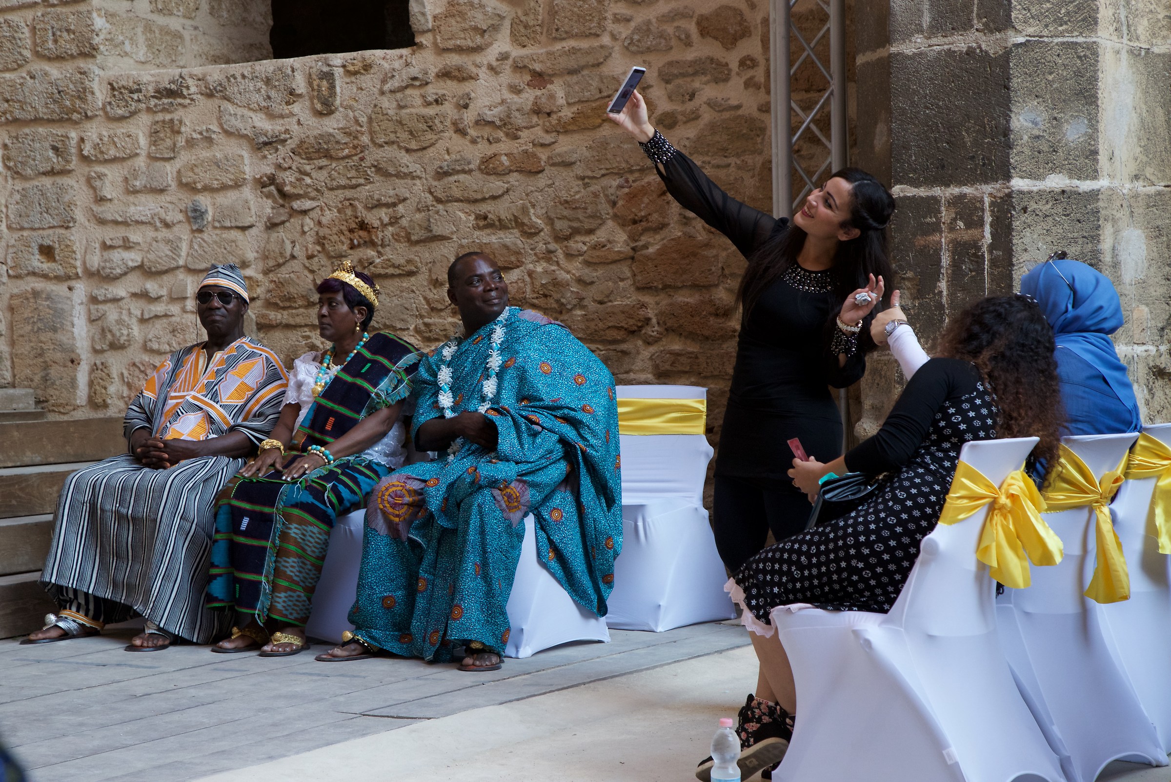 Head of the family and selfie