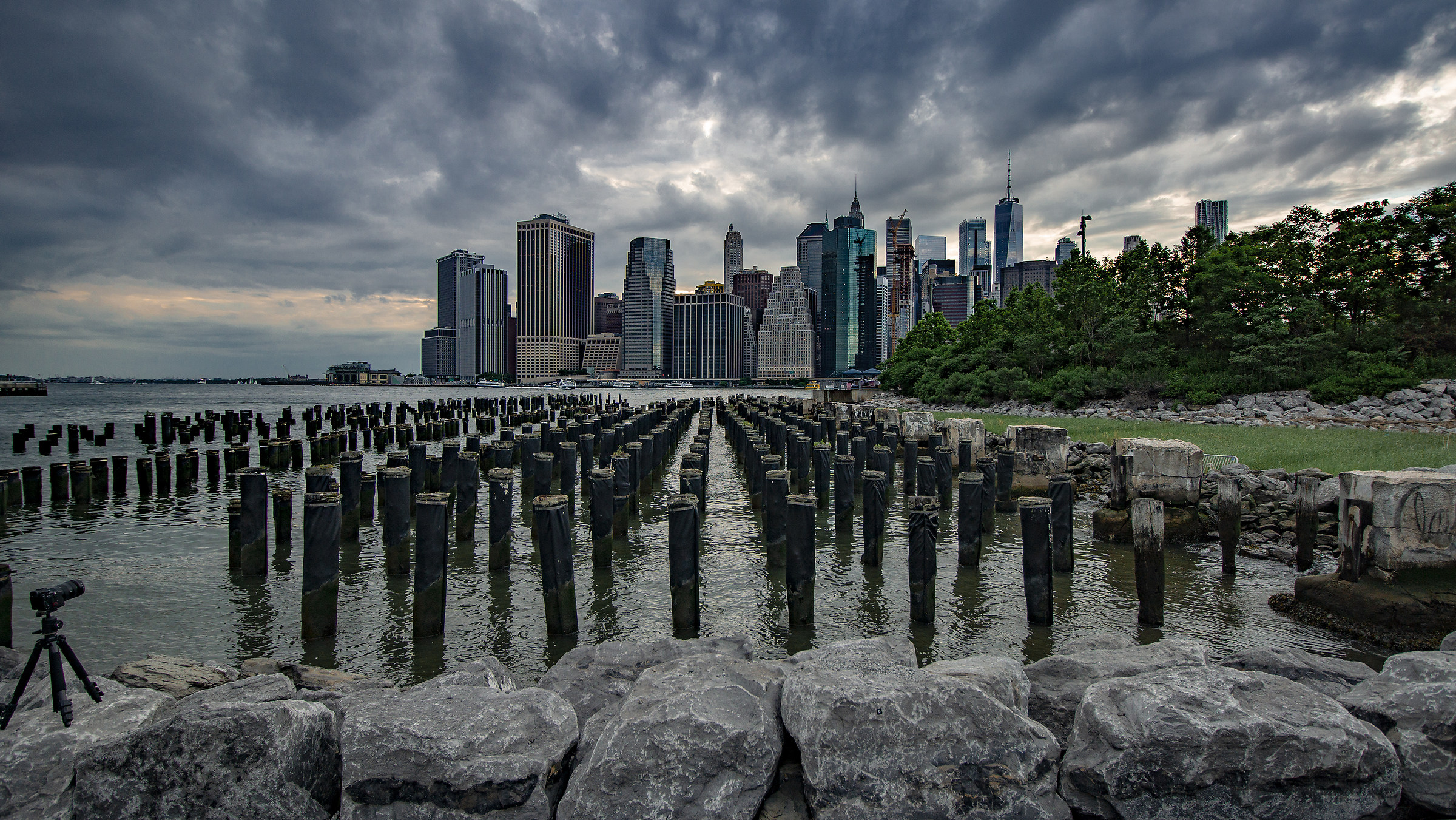 View from Brooklyn Bridge Park Old Pier 1