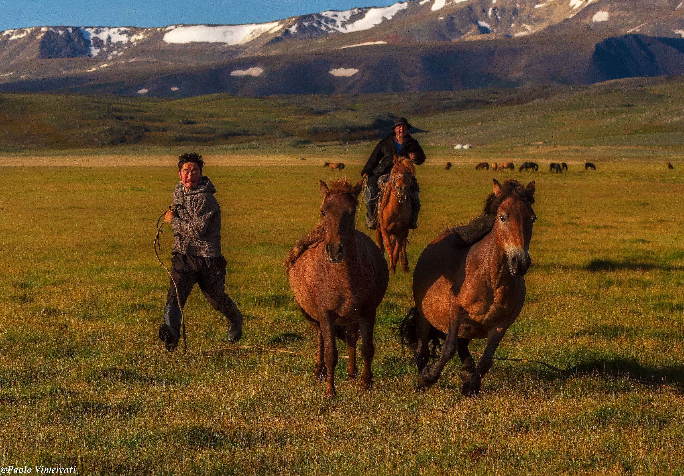 Kazakh herders,Mongolia