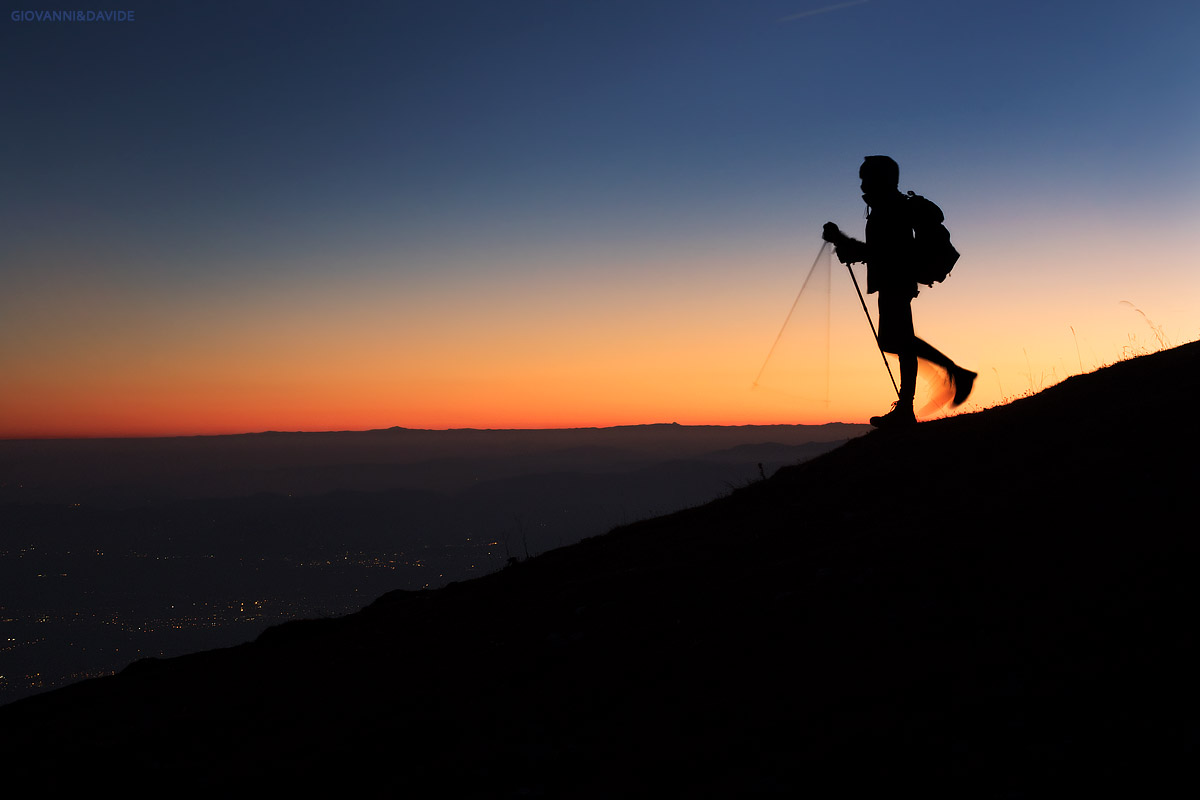 ... walking on the edge of the horizon...