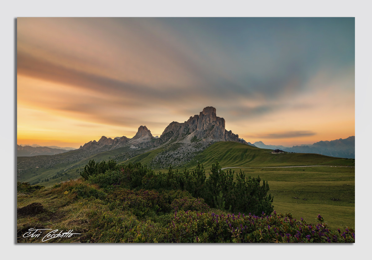 Tramonto a Passo Giau