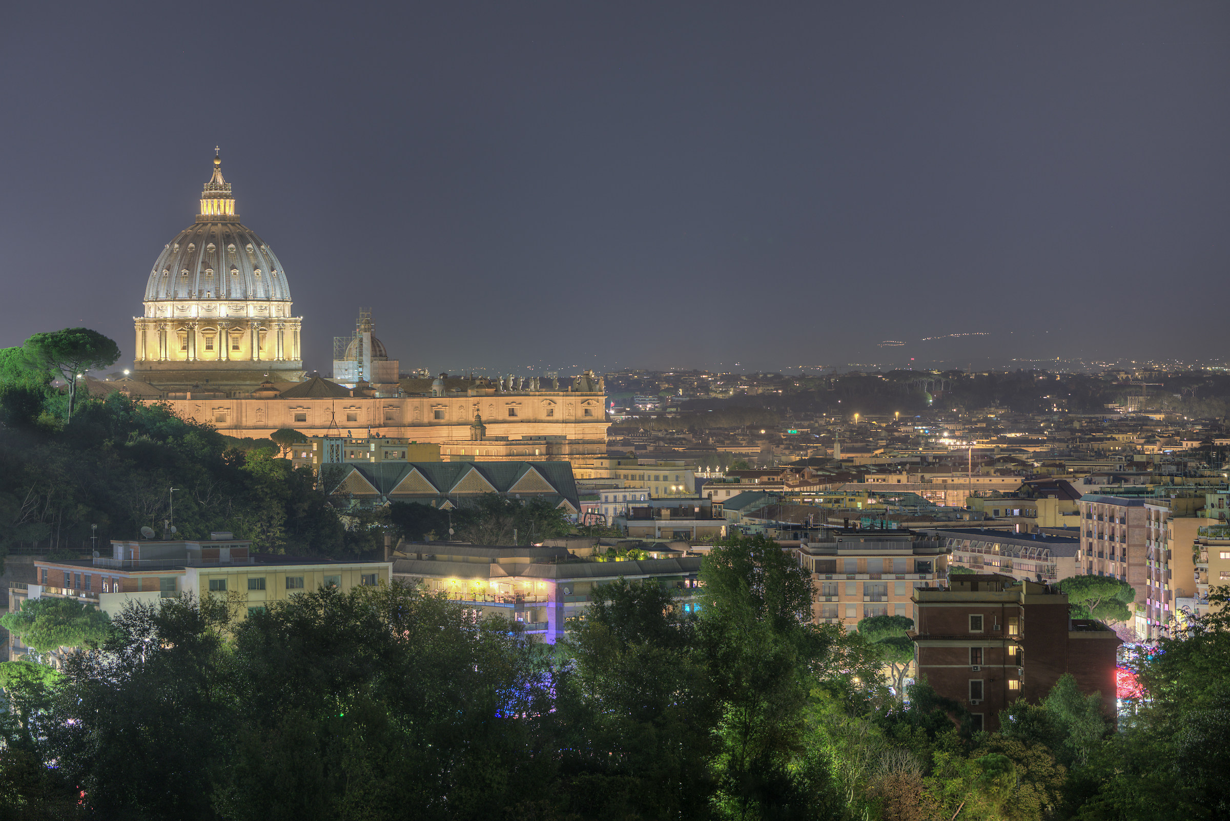 On the rooftops of Rome