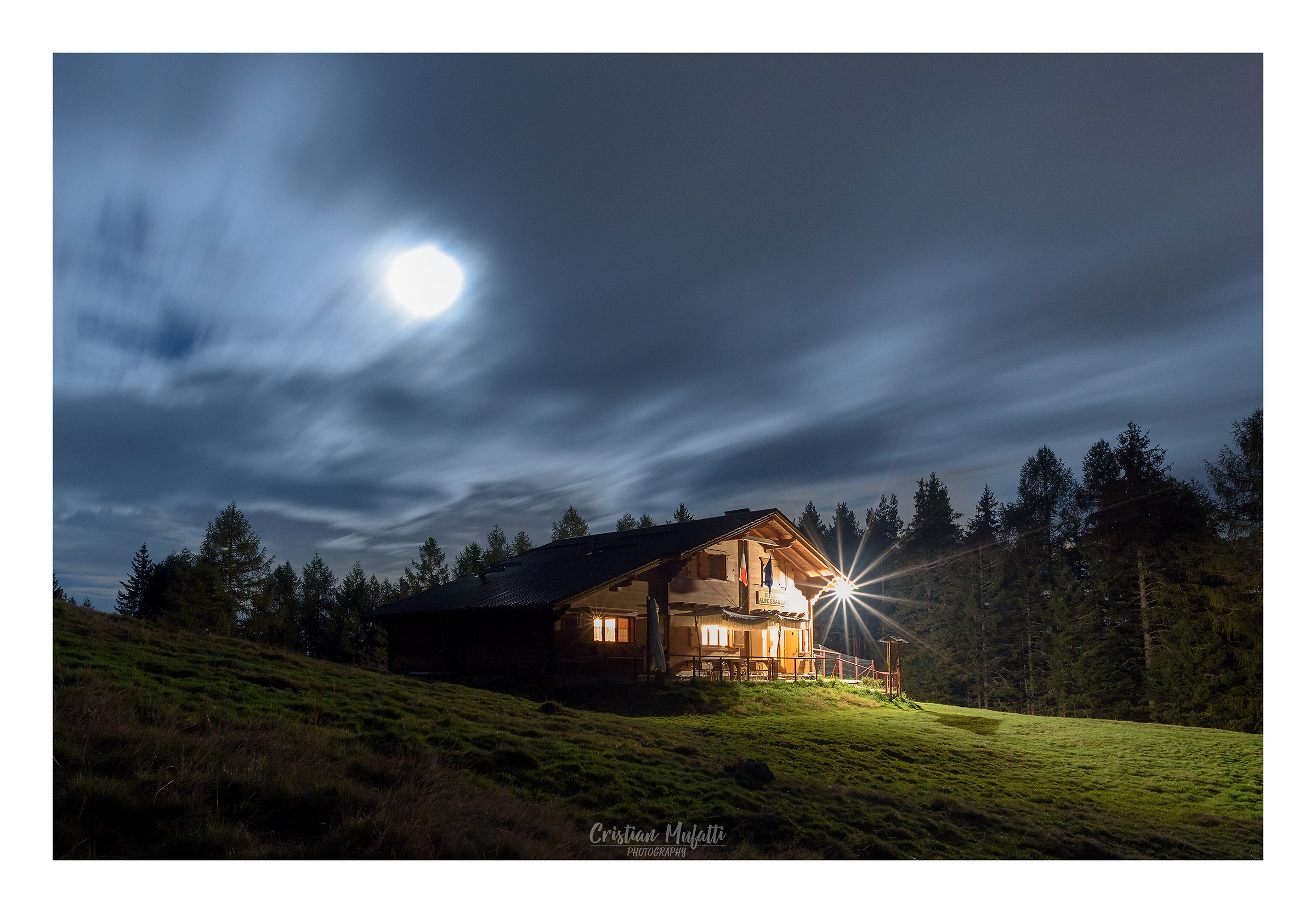 e' notte al rifugio
