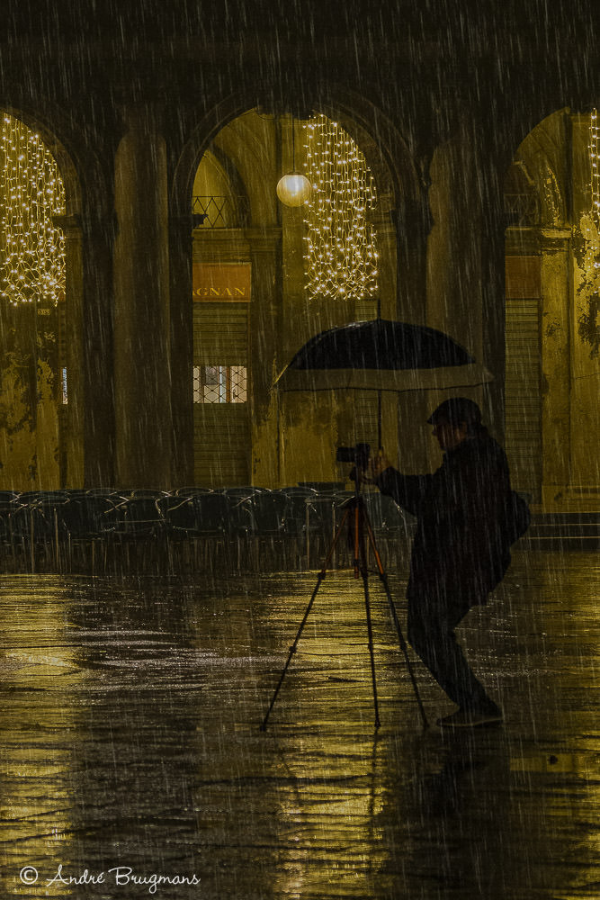 Shooting in the rain