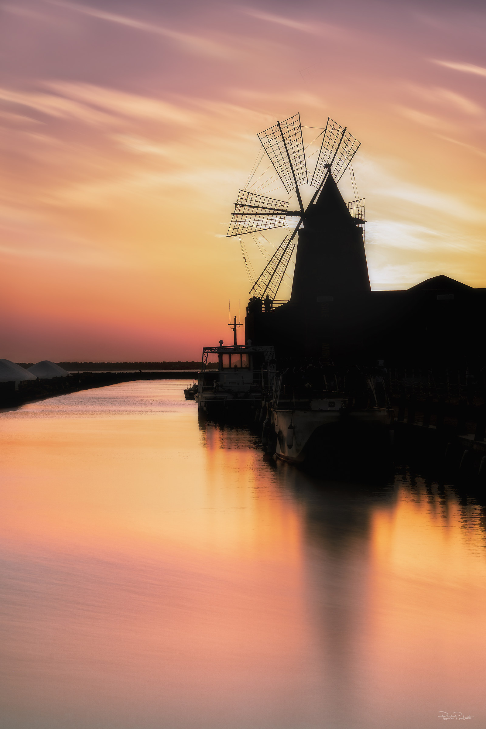 Tramonto sulla Salina