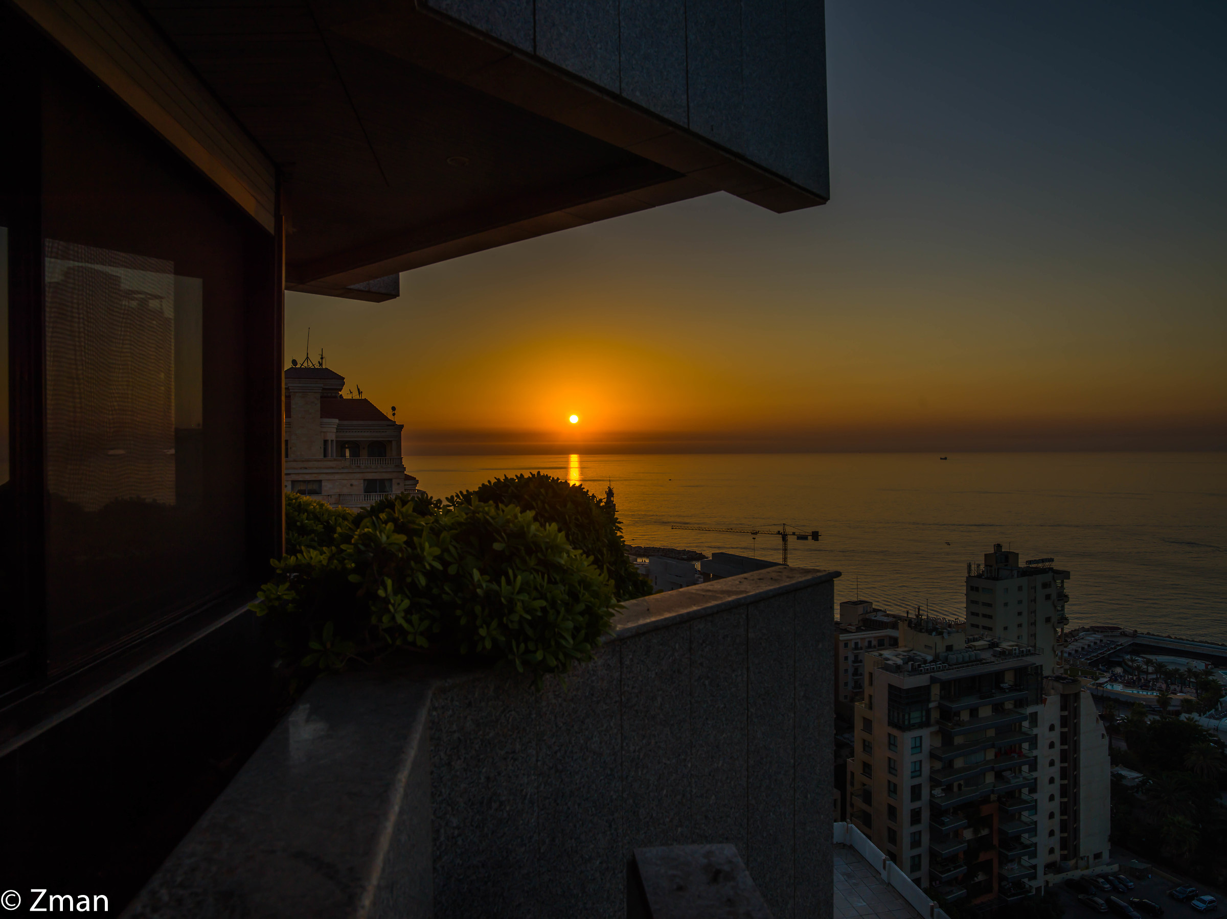 Tramonto dal balcone