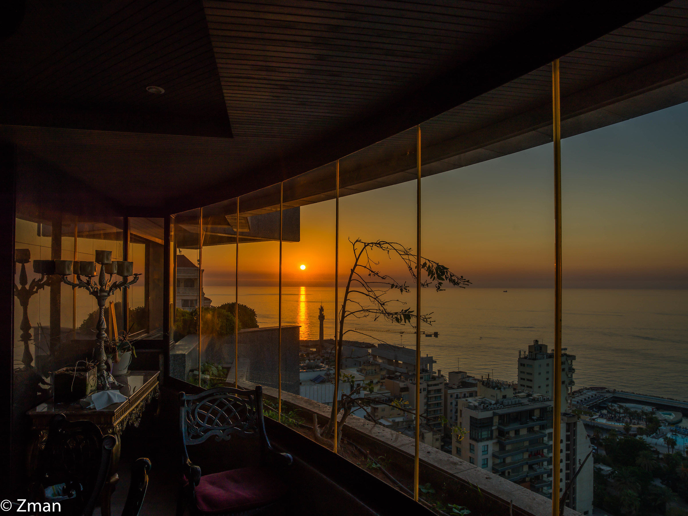 Tramonto dal balcone