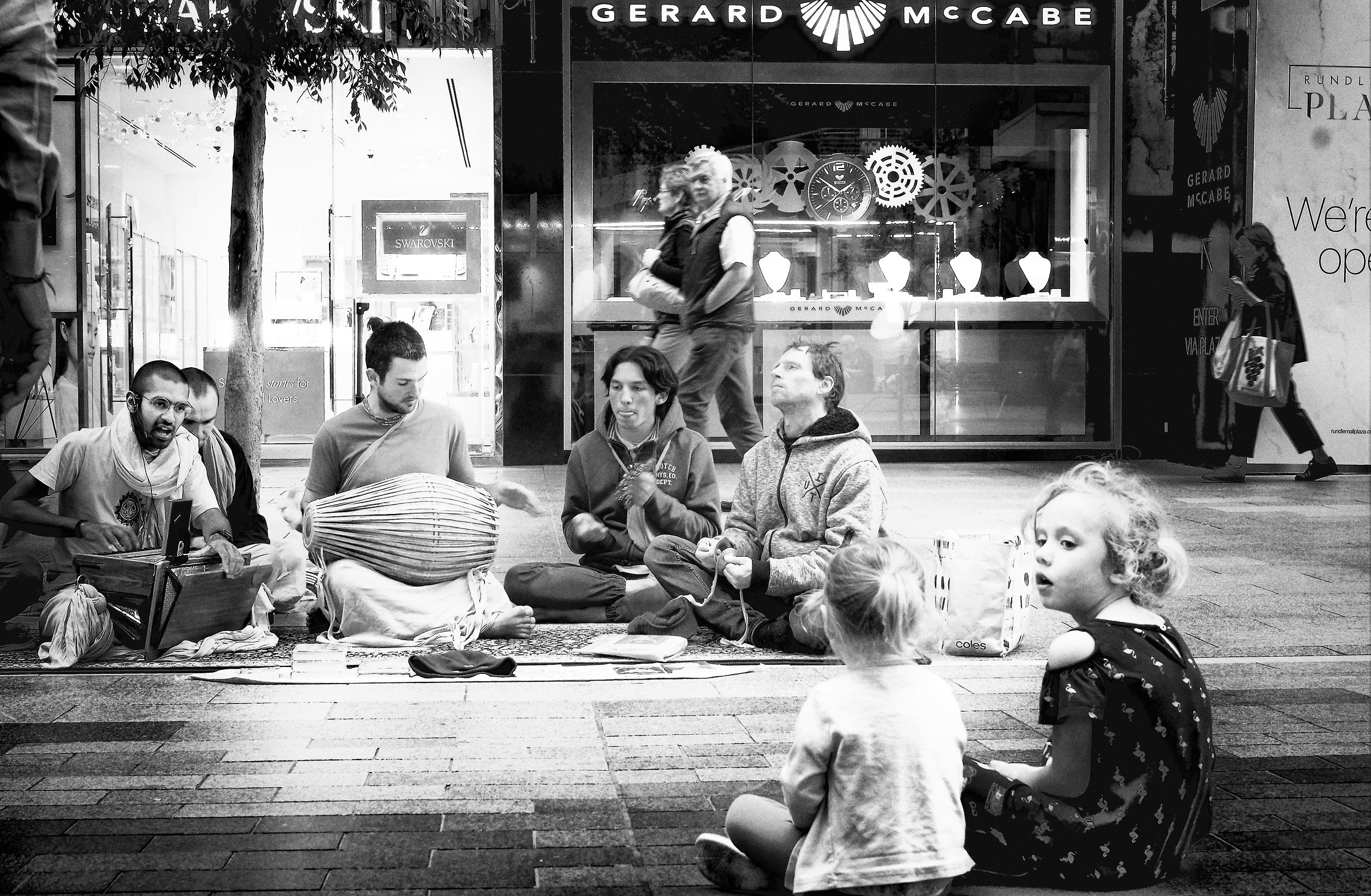 Street in Adelaide-SA Hare Krishna in concert