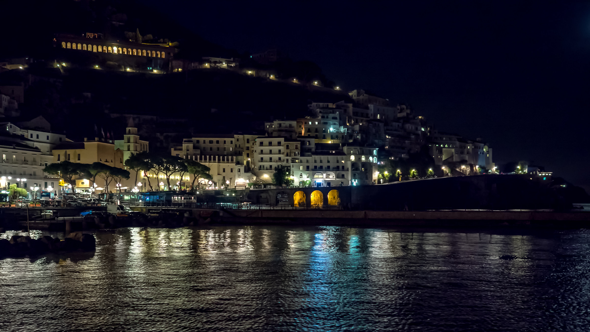 Amalfi at night