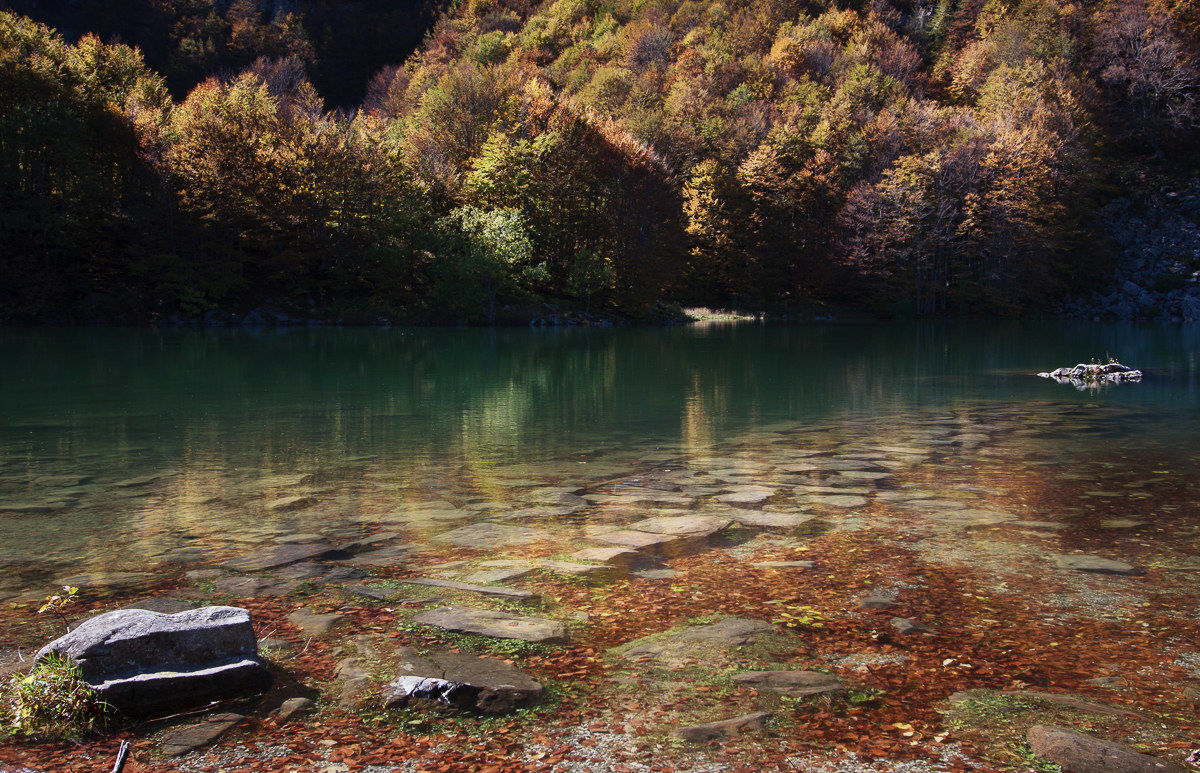 The Trace in the lake...