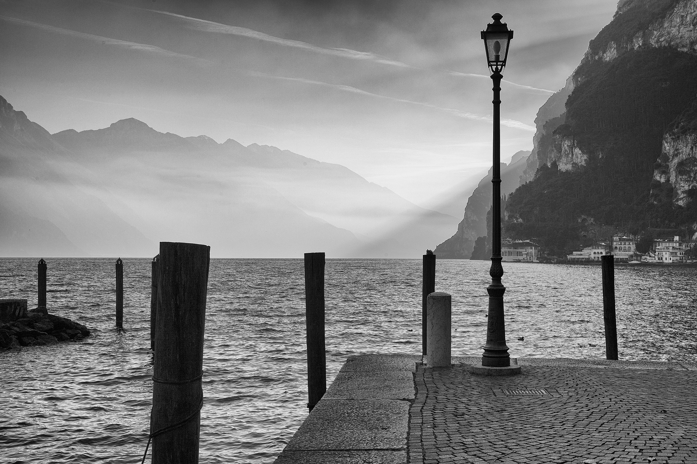 Il molo di Riva del garda