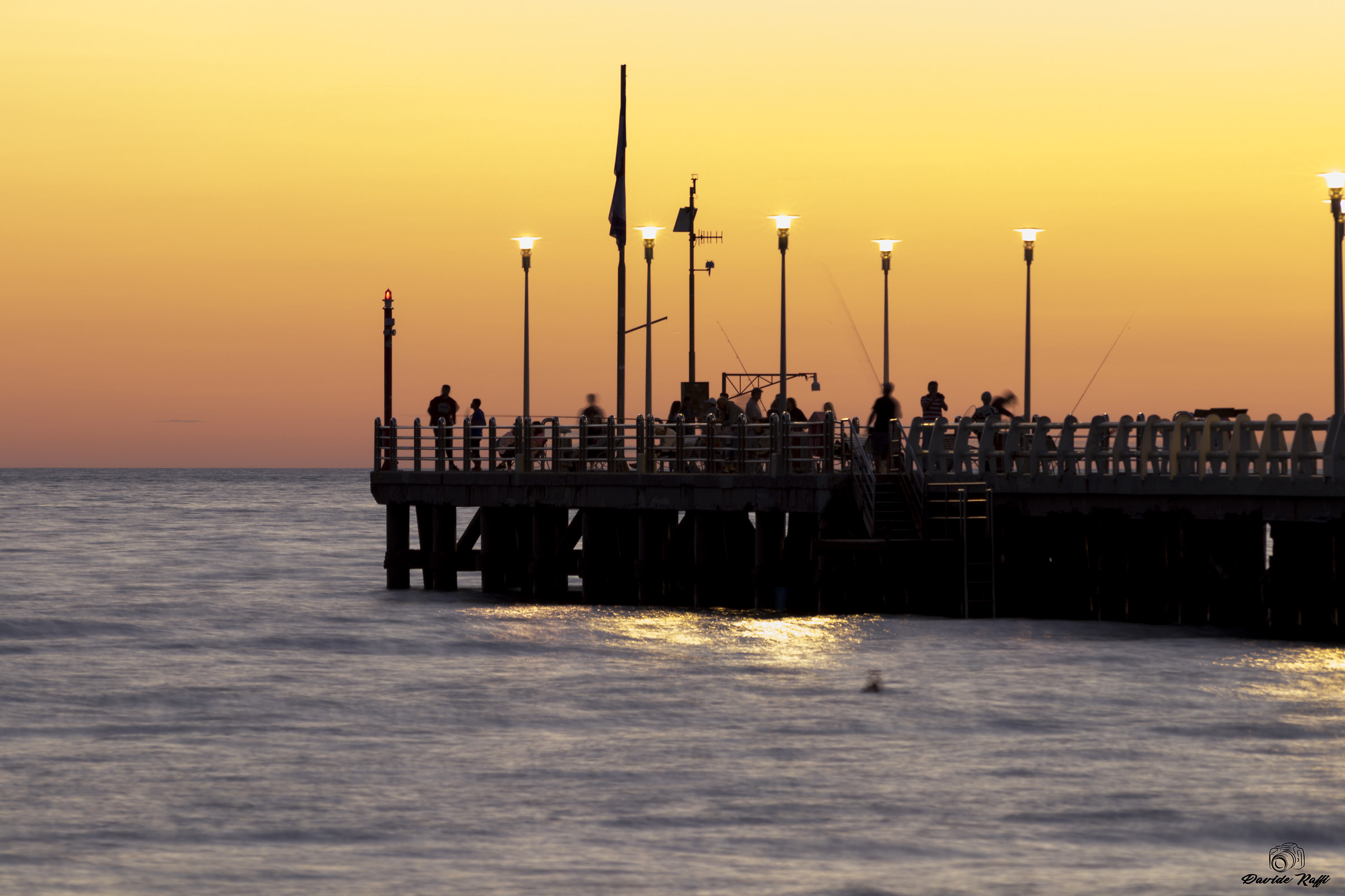 Fishermen on the pier of Forte dei Marmi