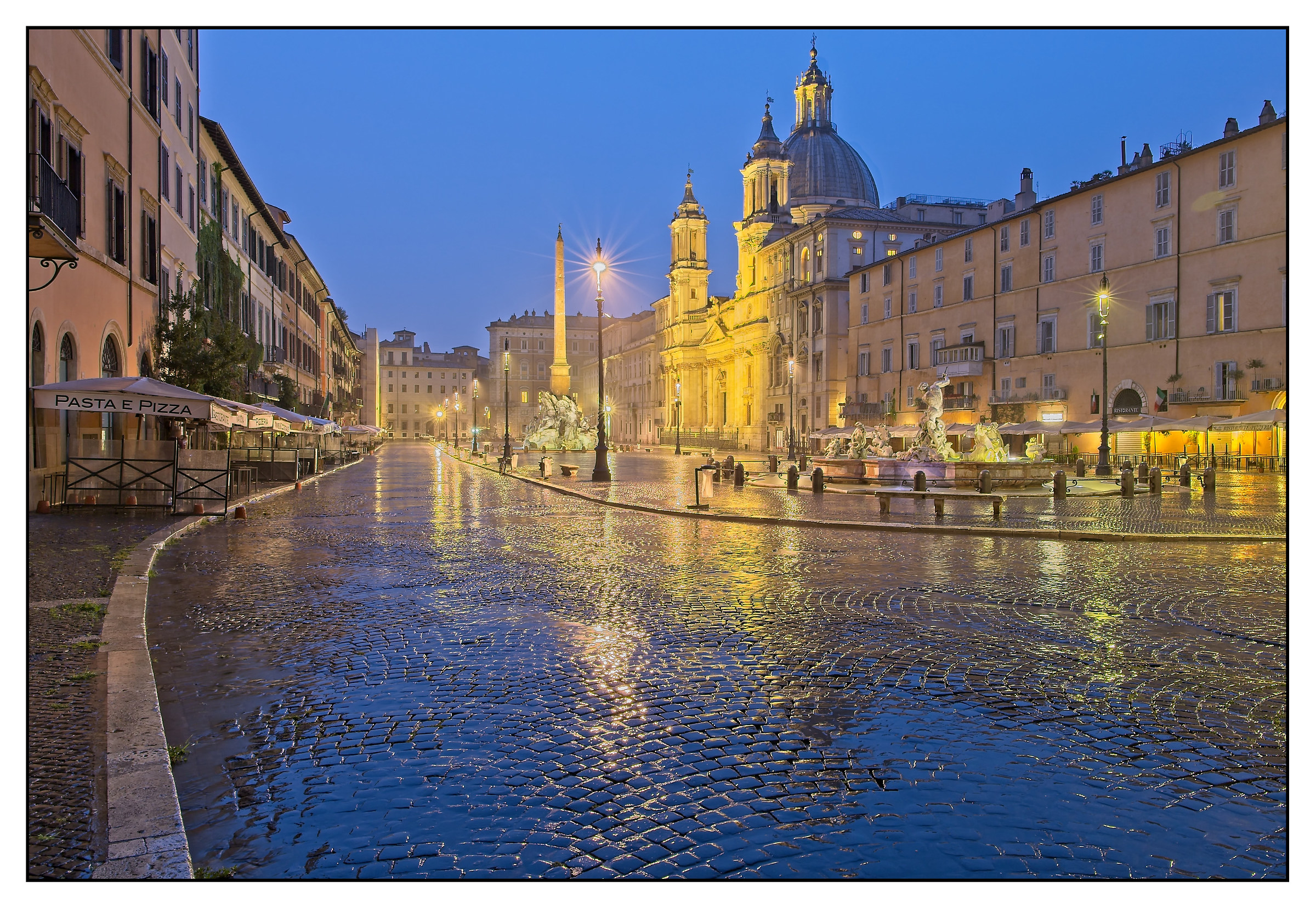 Piazza Navona after the rain