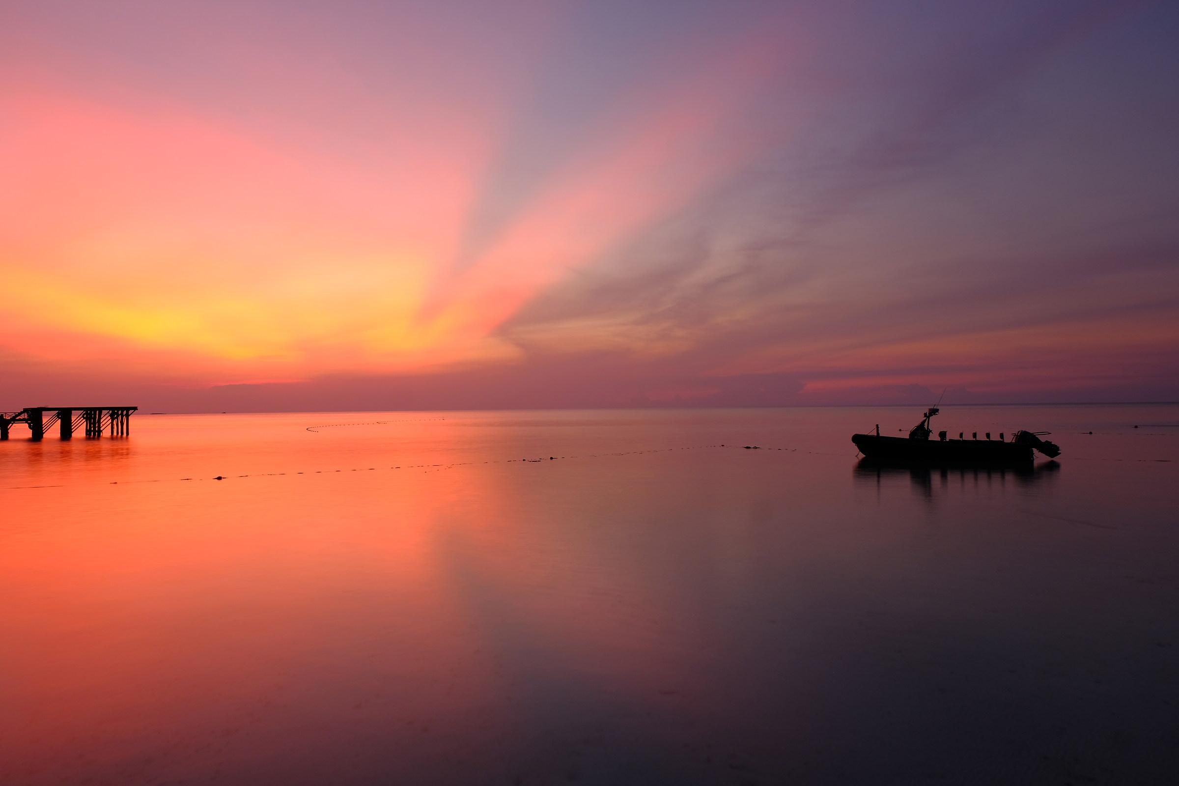 Sunset at Lankayan (Sabah).