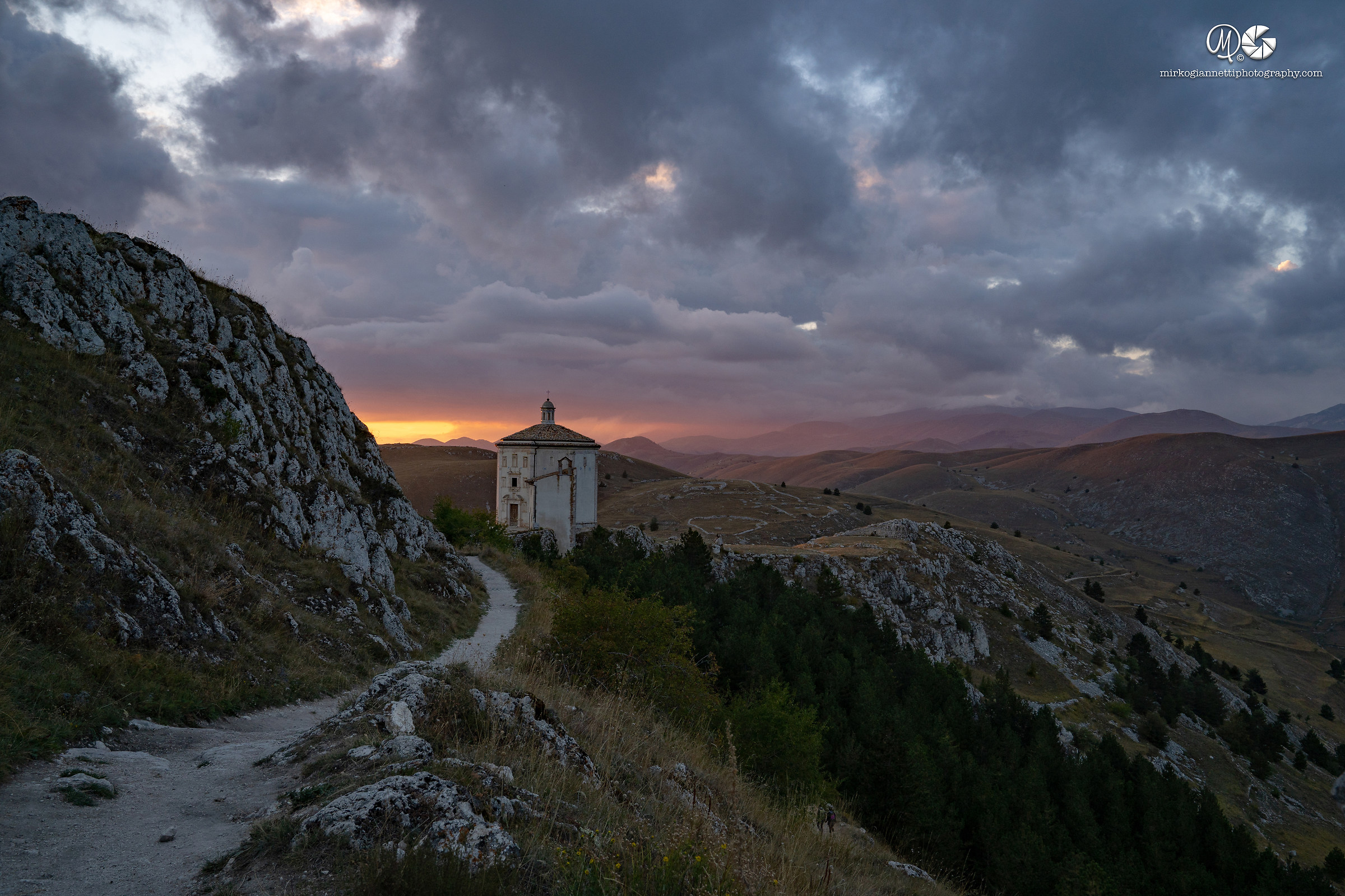 The small church in the mountains
