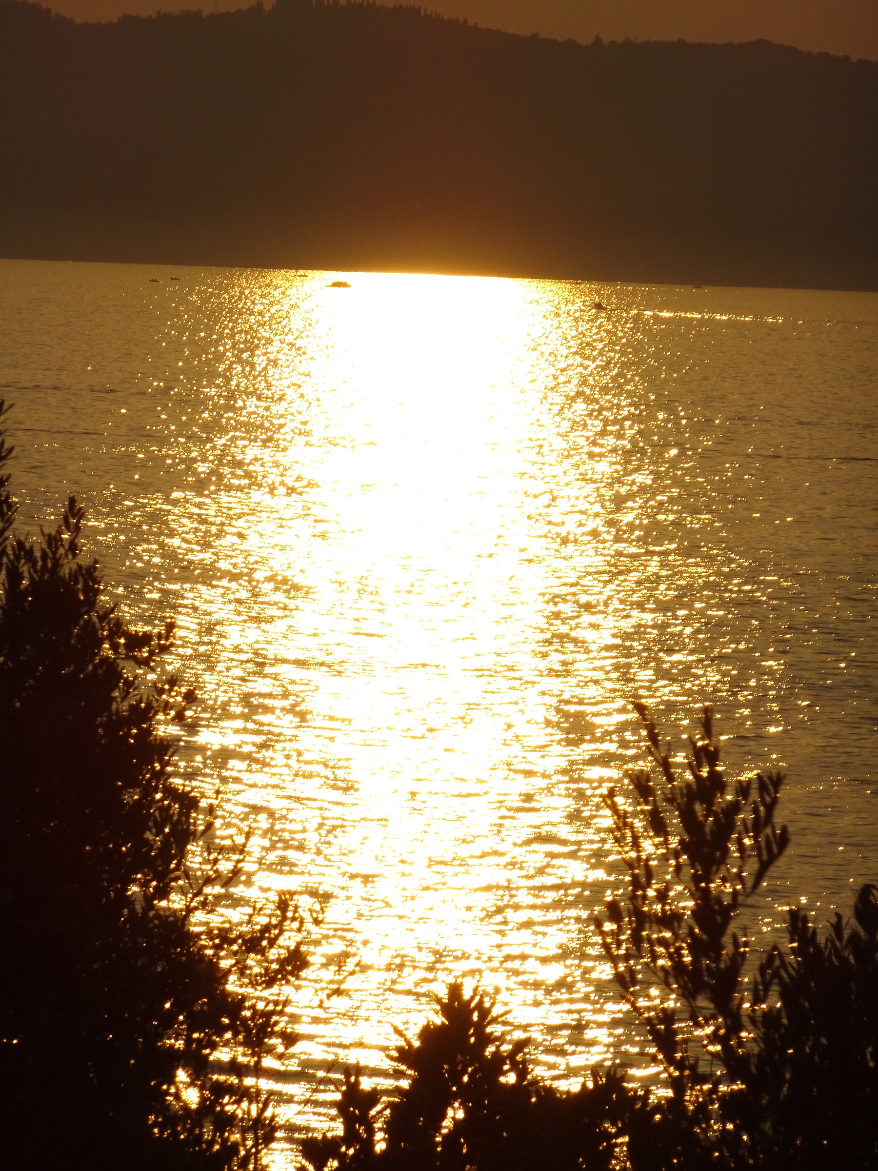Waterfall of light on Lake Garda