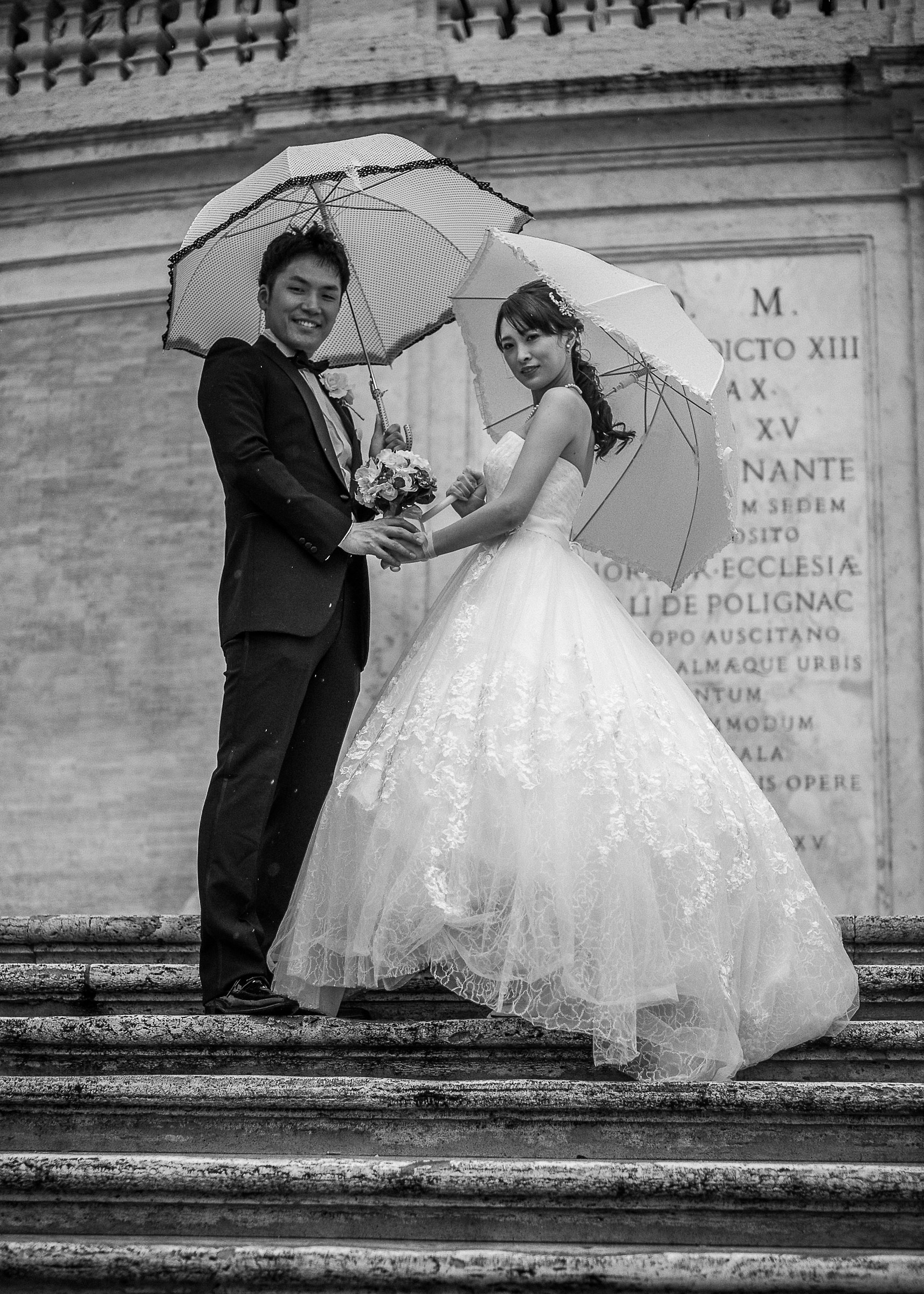 Japanese wedding in Piazza di Spagna