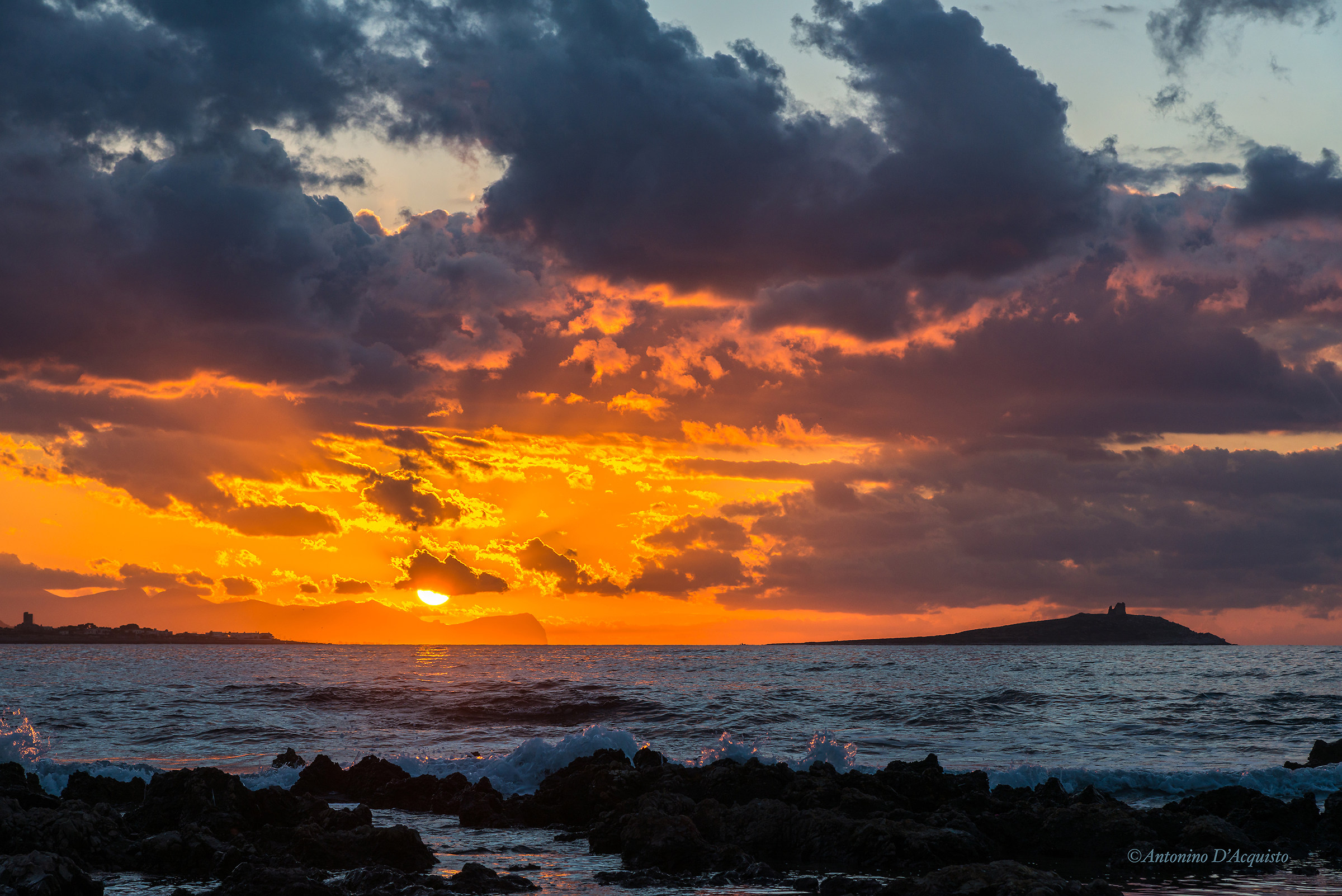 Females Island at sunset