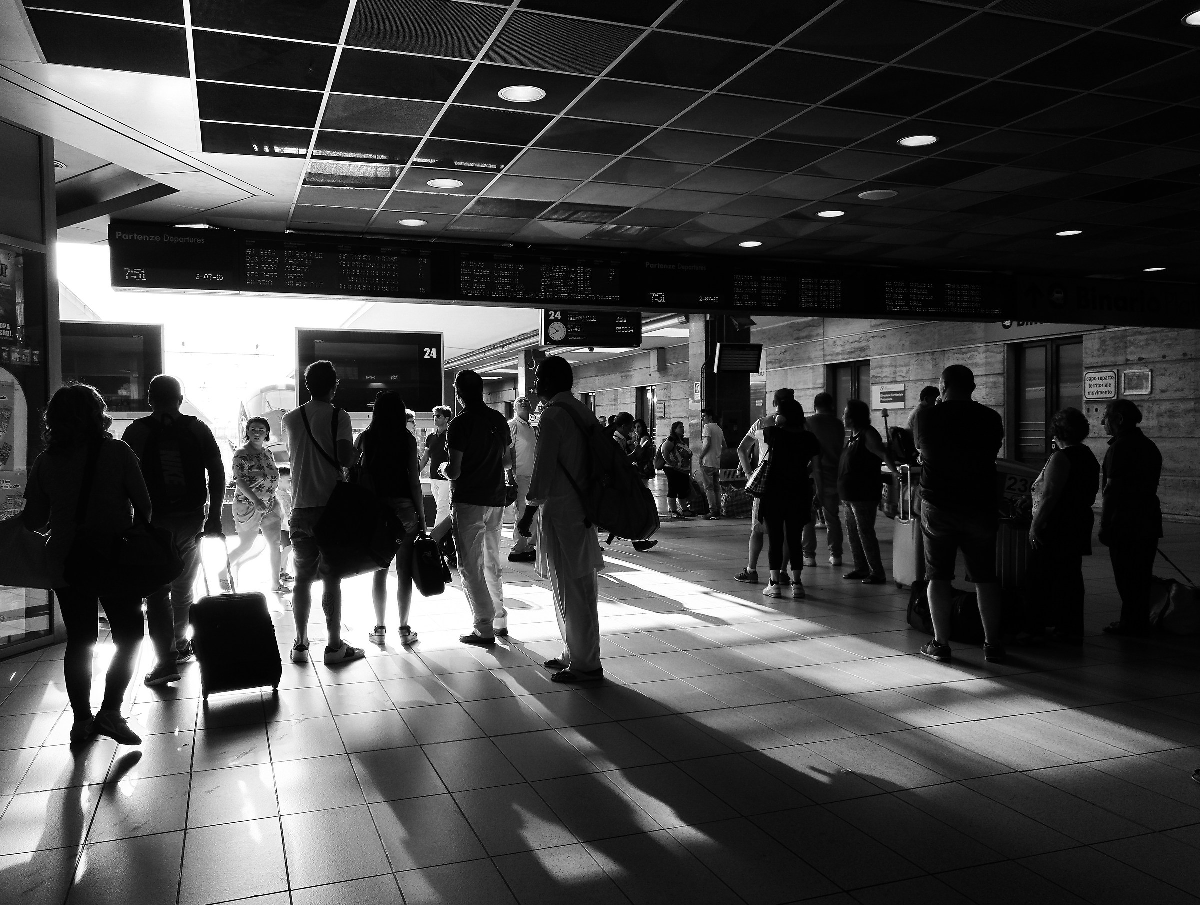 Gente che va, gente che viene.