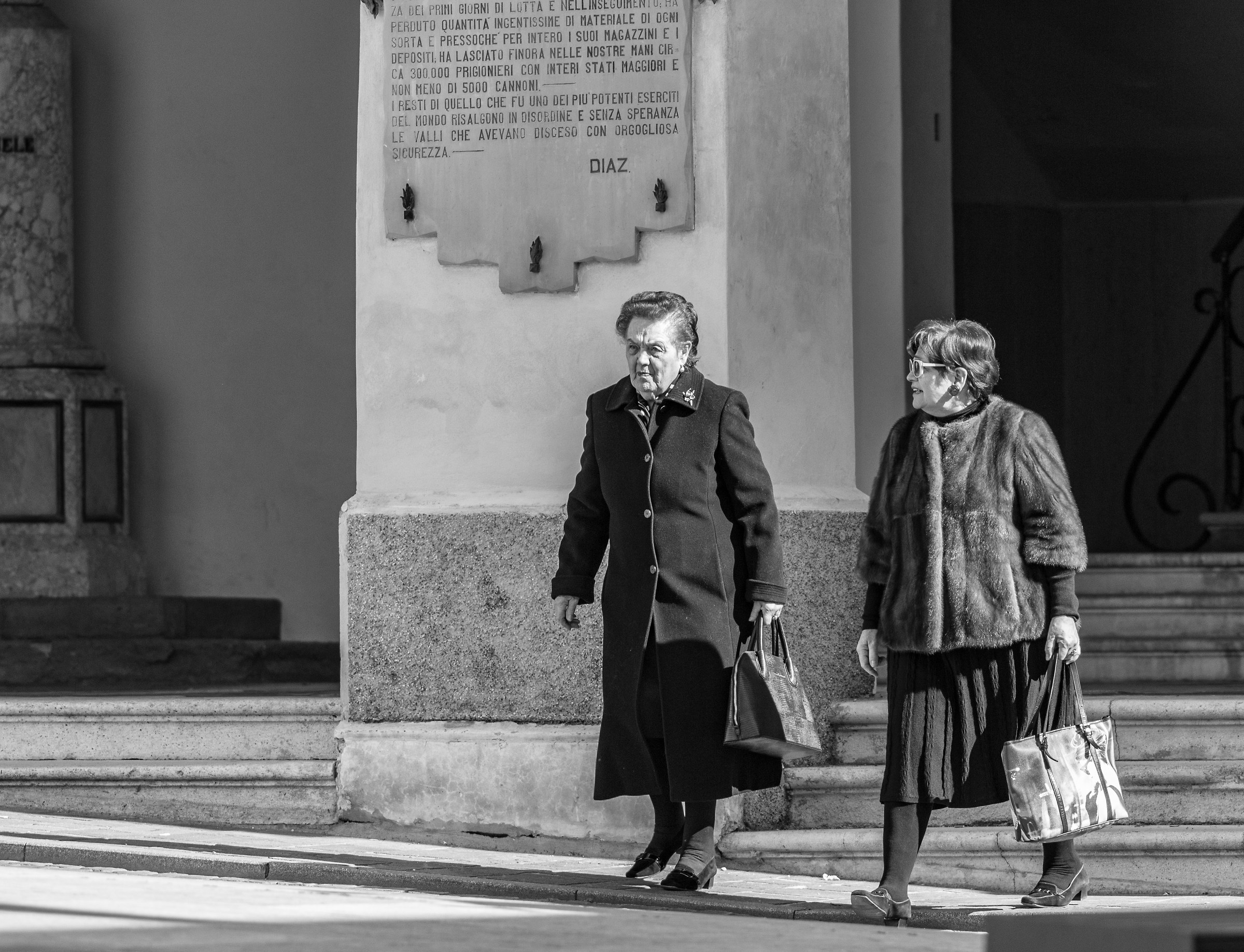 Piazza Cima, il generale a Conegliano