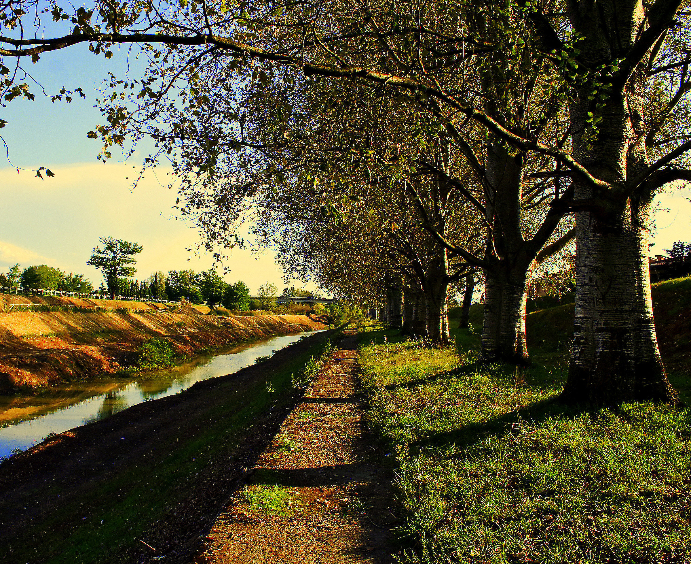 Embankage on the river era, Pontedera (pisa)