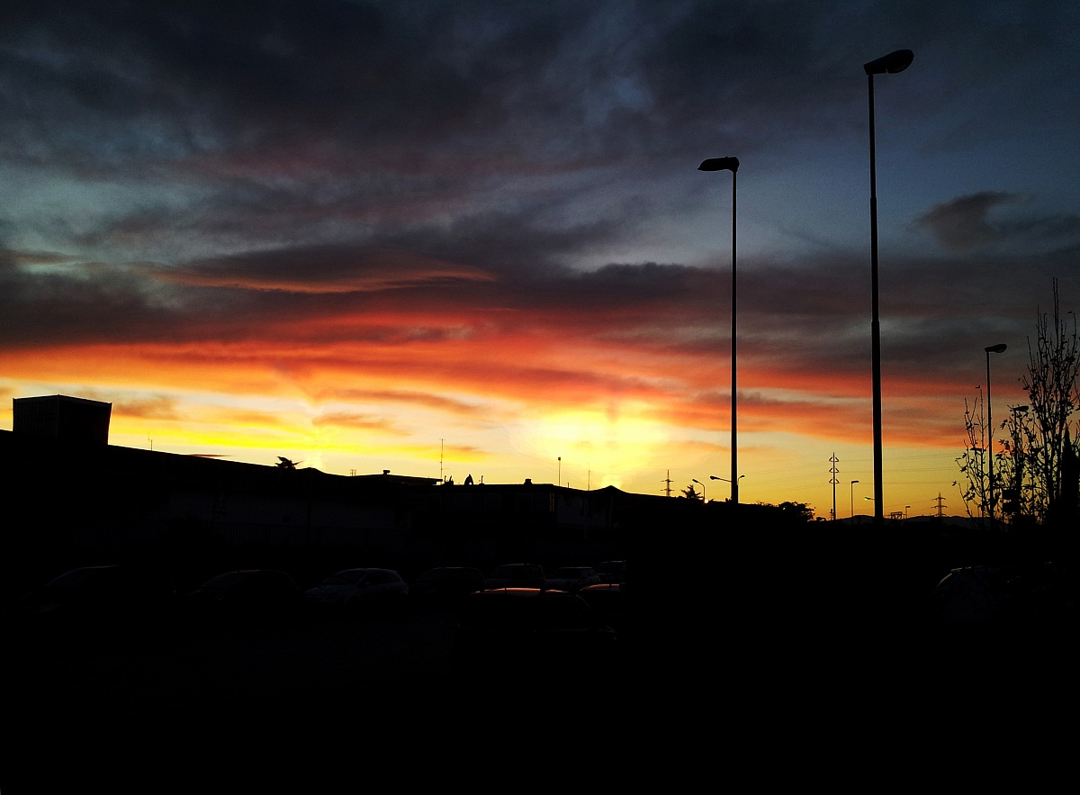tramonto urbano