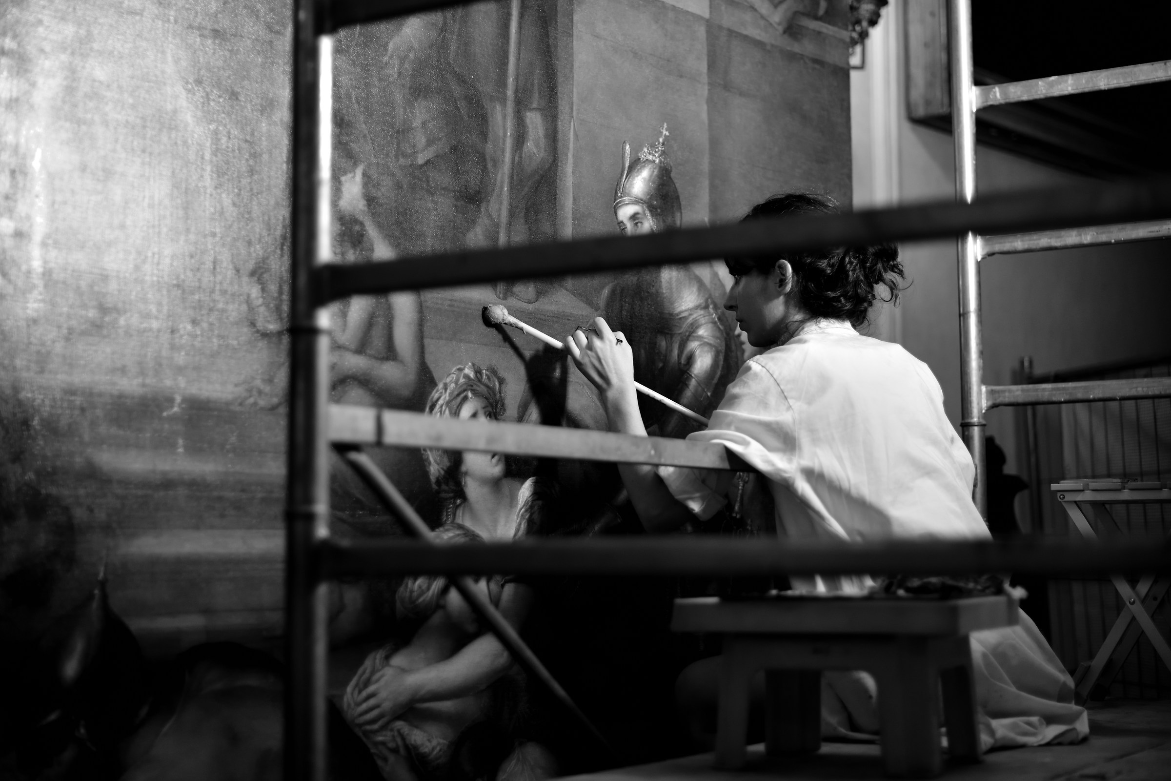 un restauro in diretta da palazzo reale di torino