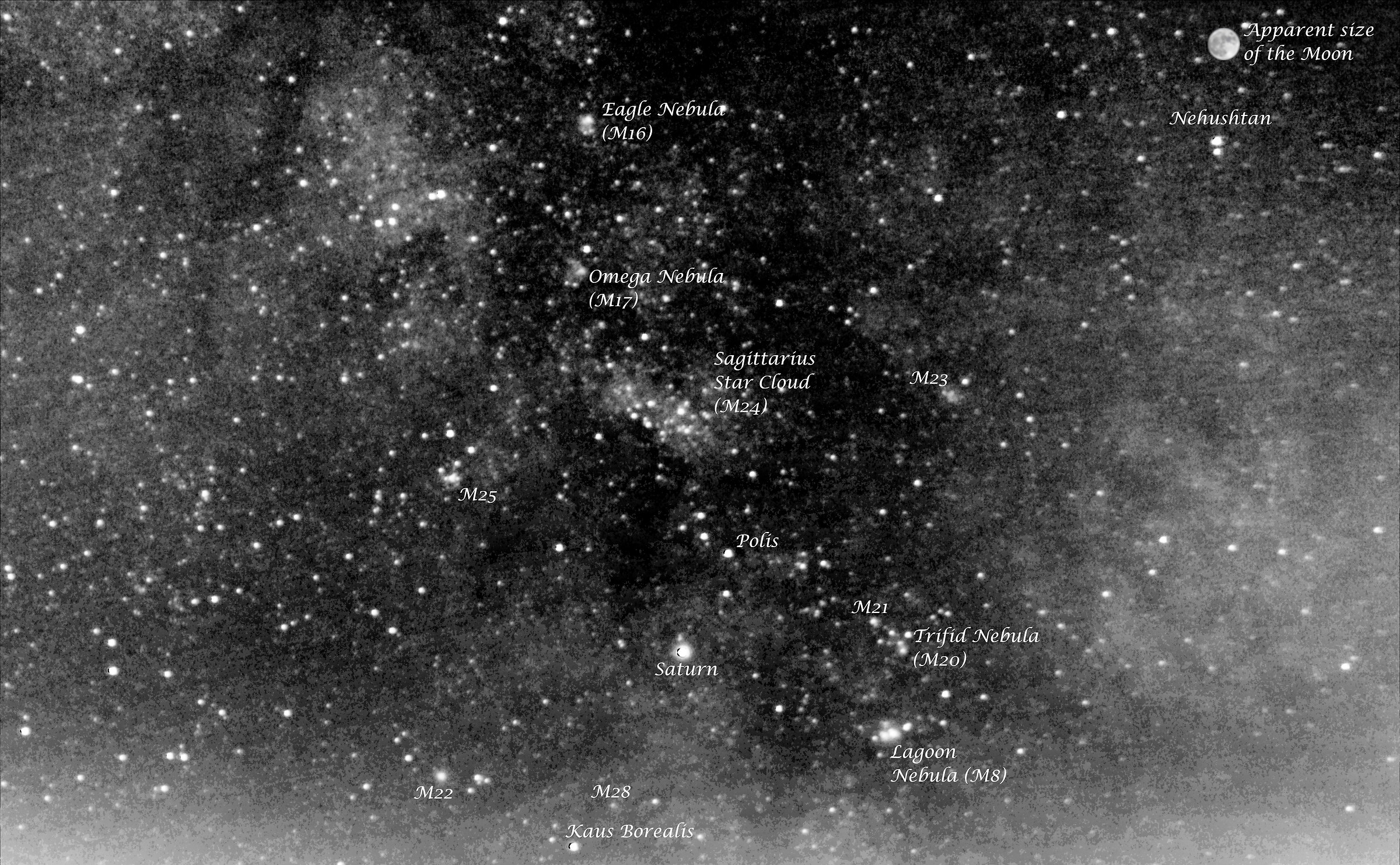 Uno sguardo nel centro della Via Lattea