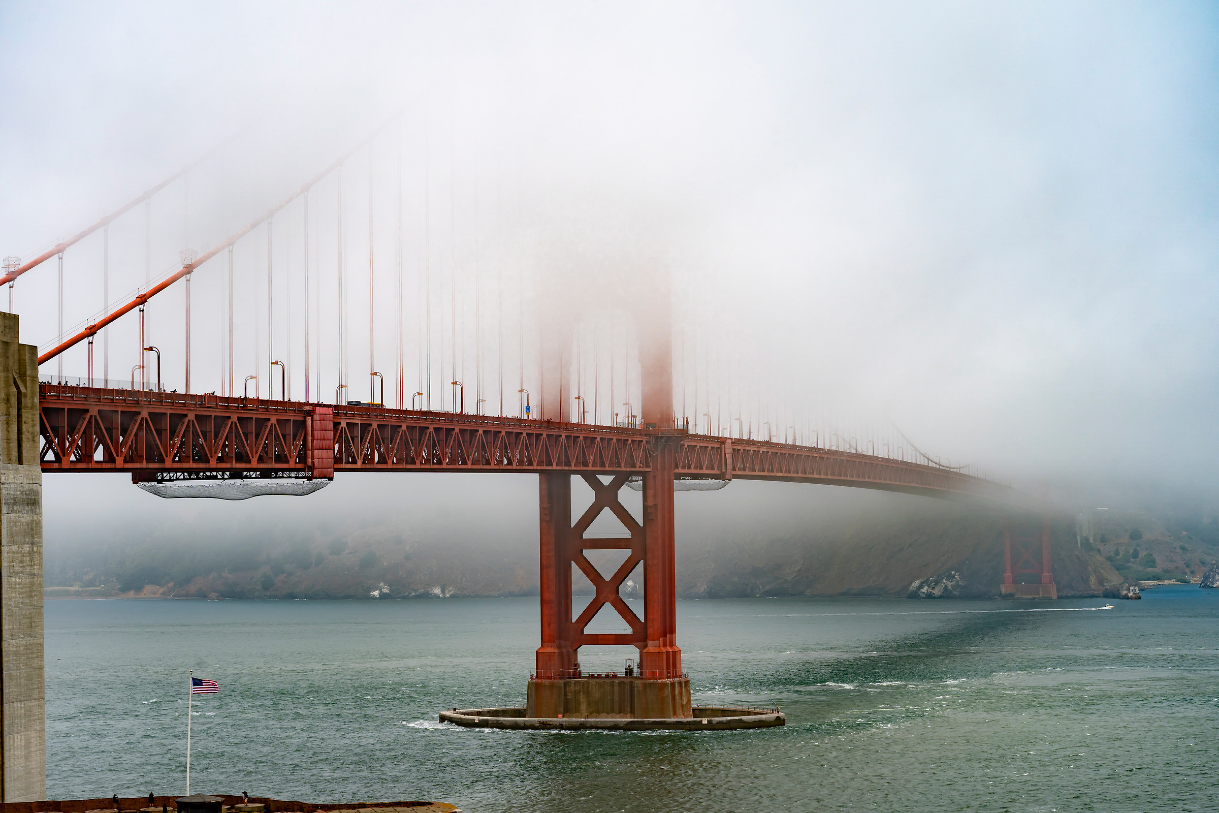 Golden Gate Bridge in the Fog