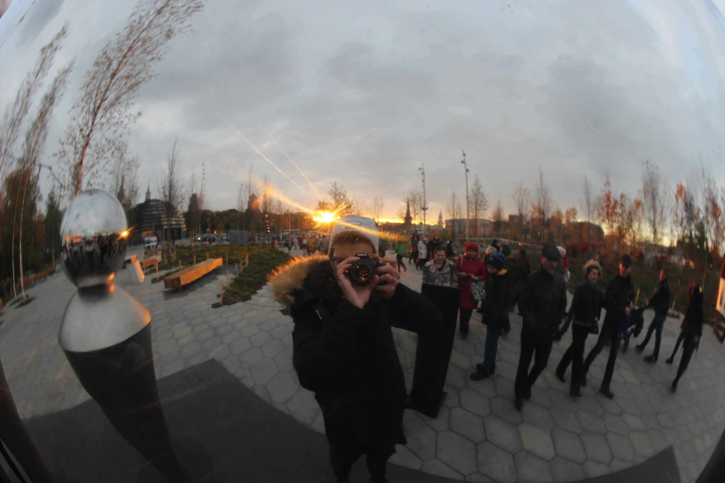 Autoritratto nel centro di Mosca