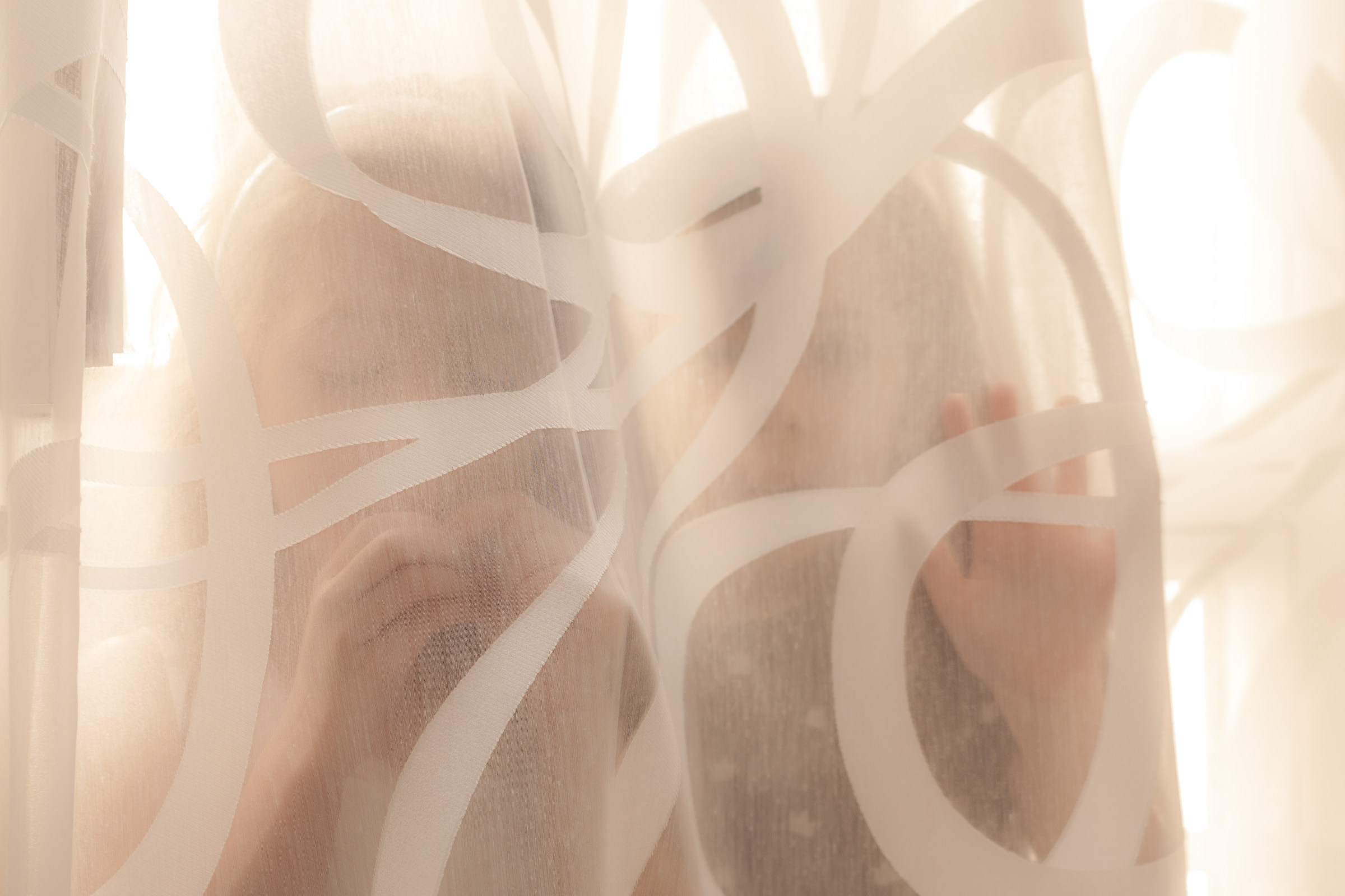 Twins in the background