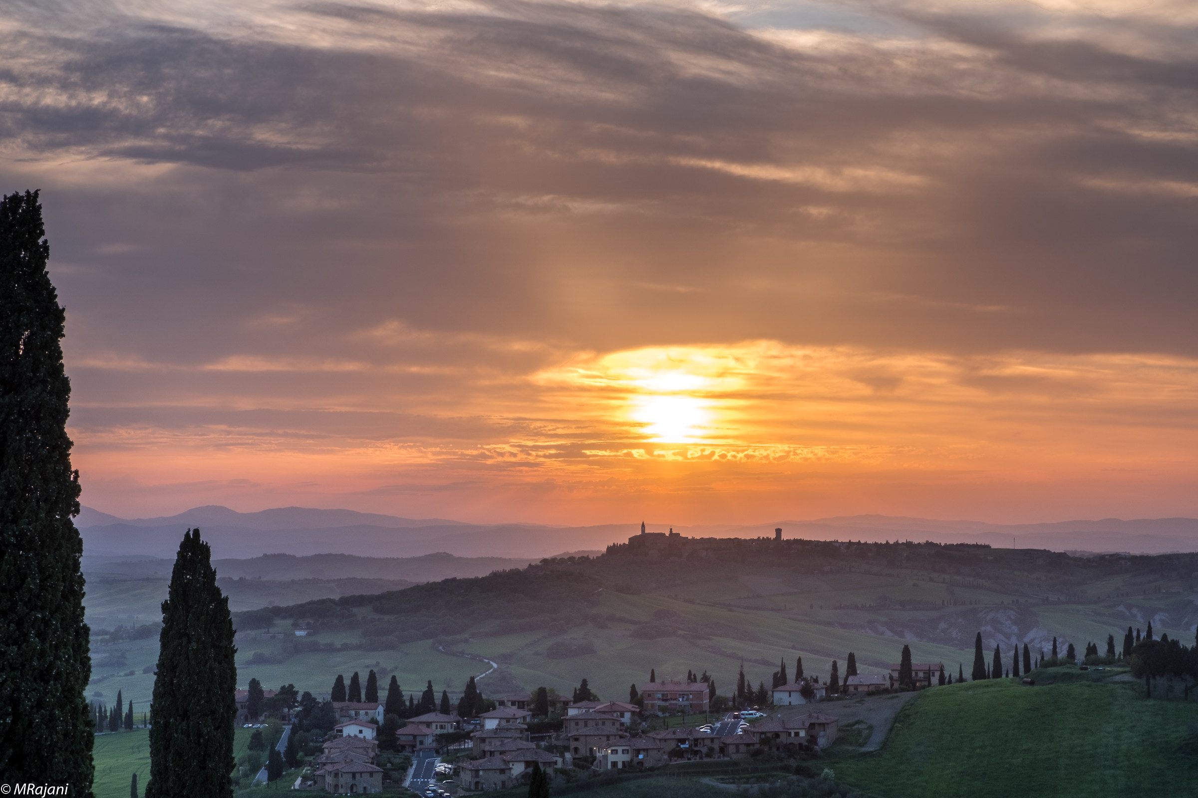 val d'Orcia : tramonto