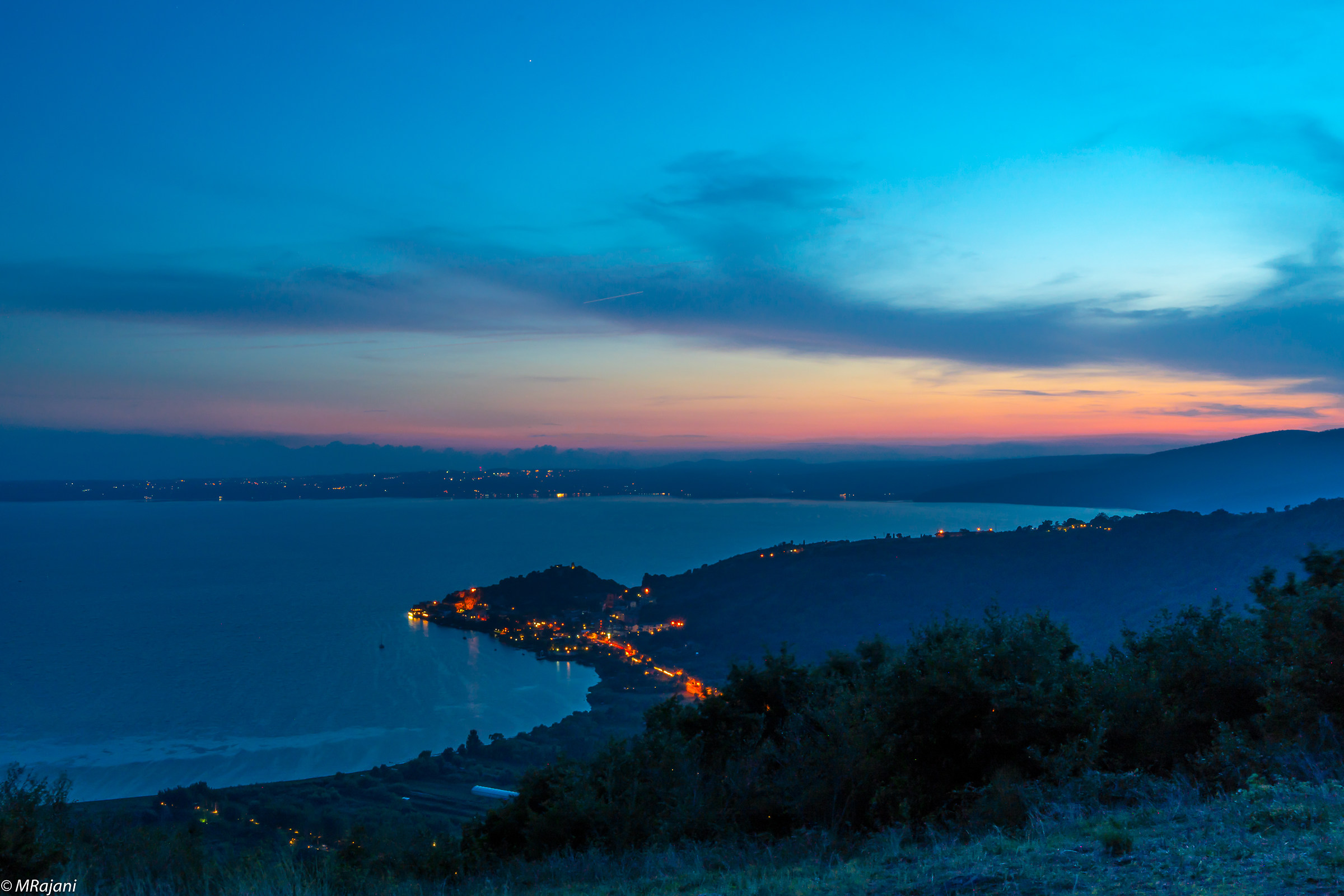 Trevignano Romano: vista lago al tramonto