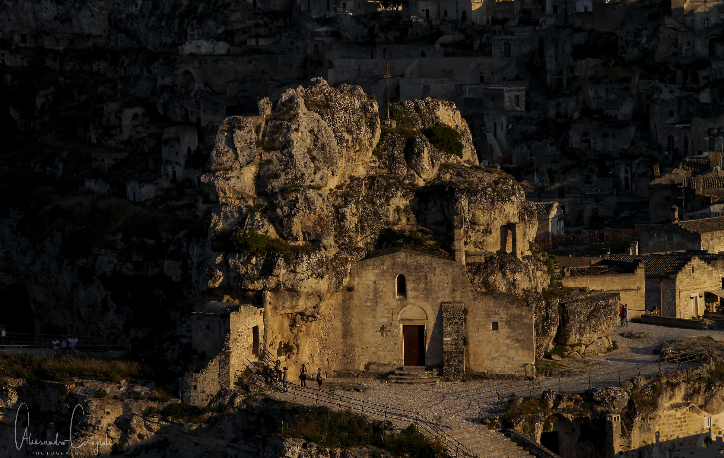 The Church of Our Lady of Idris at sunset