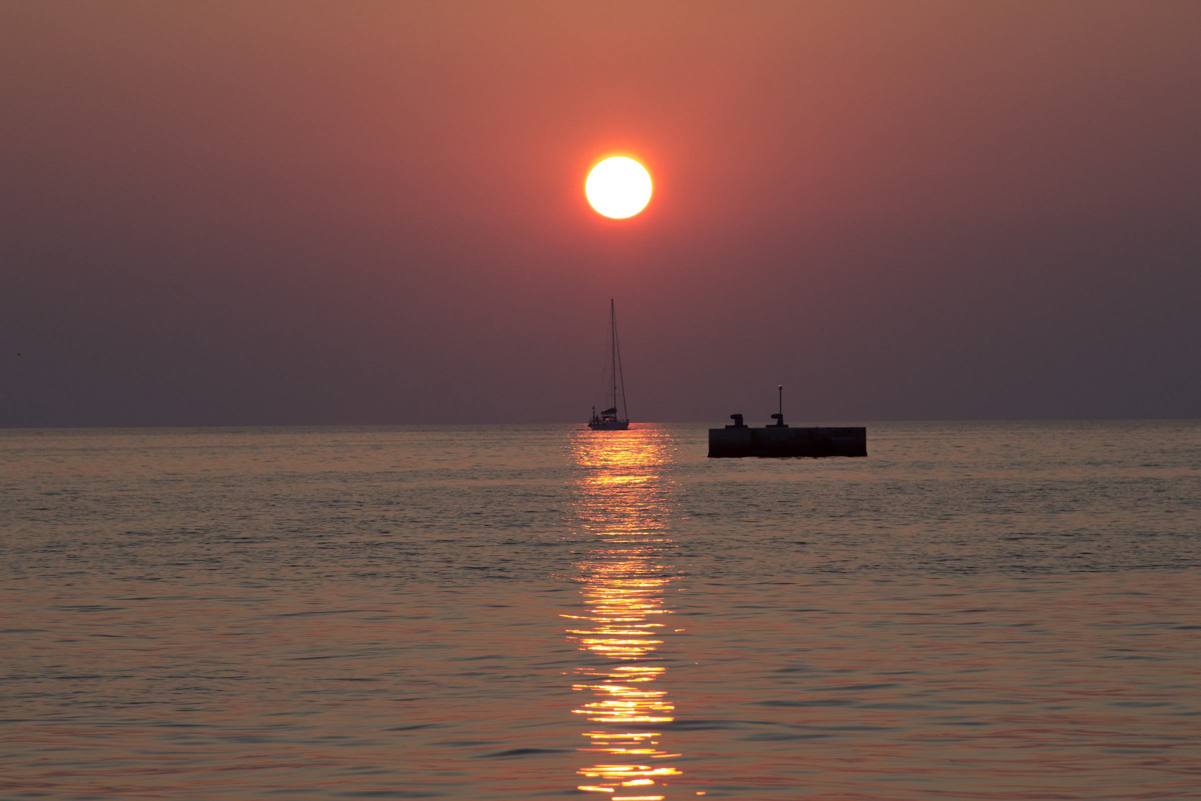Sunset on Pier Daring