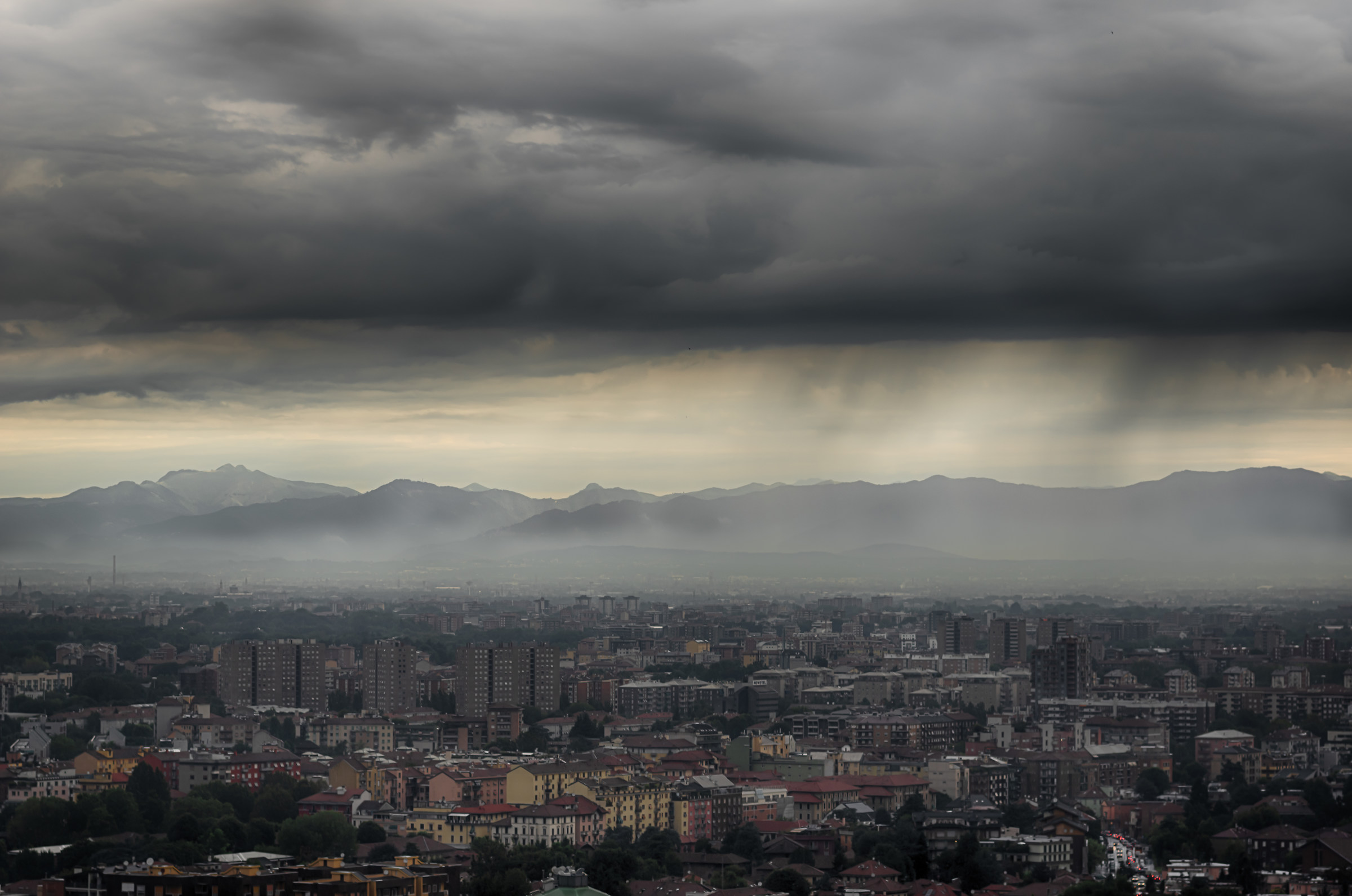 Pioggia sulle Prealpi