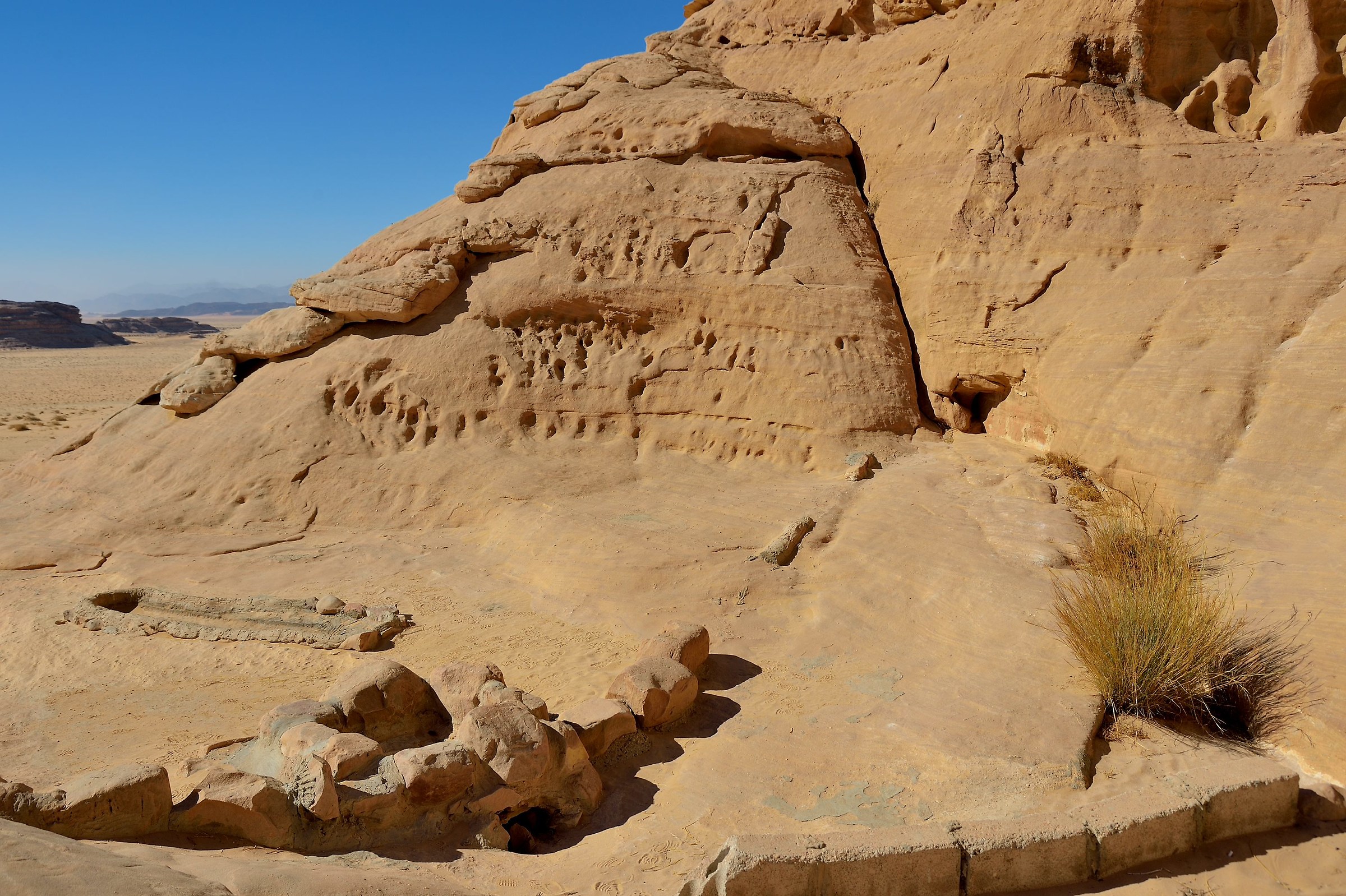Ancient Caravanserai dug into the rock