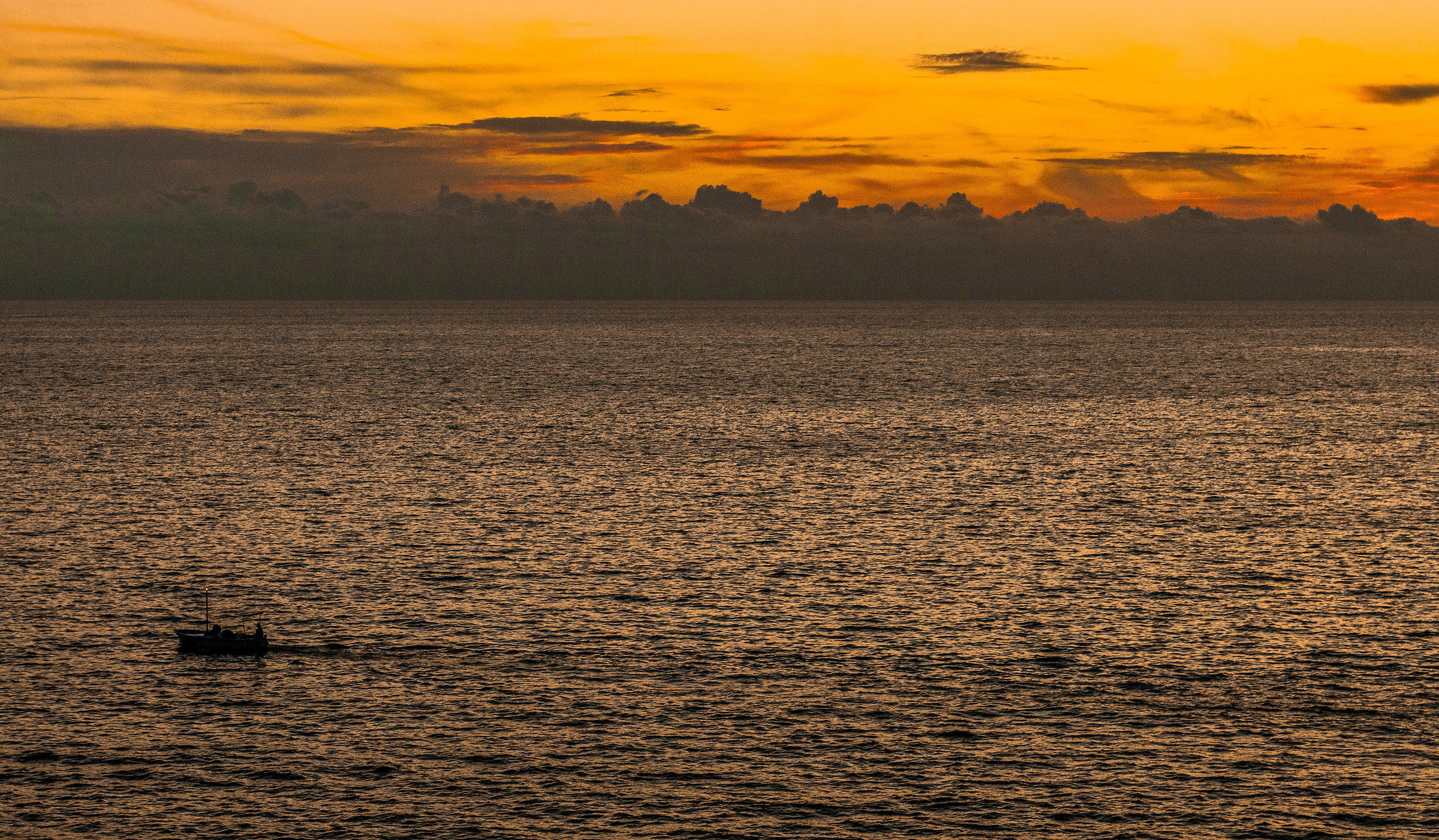 Shipwrecked at sunset