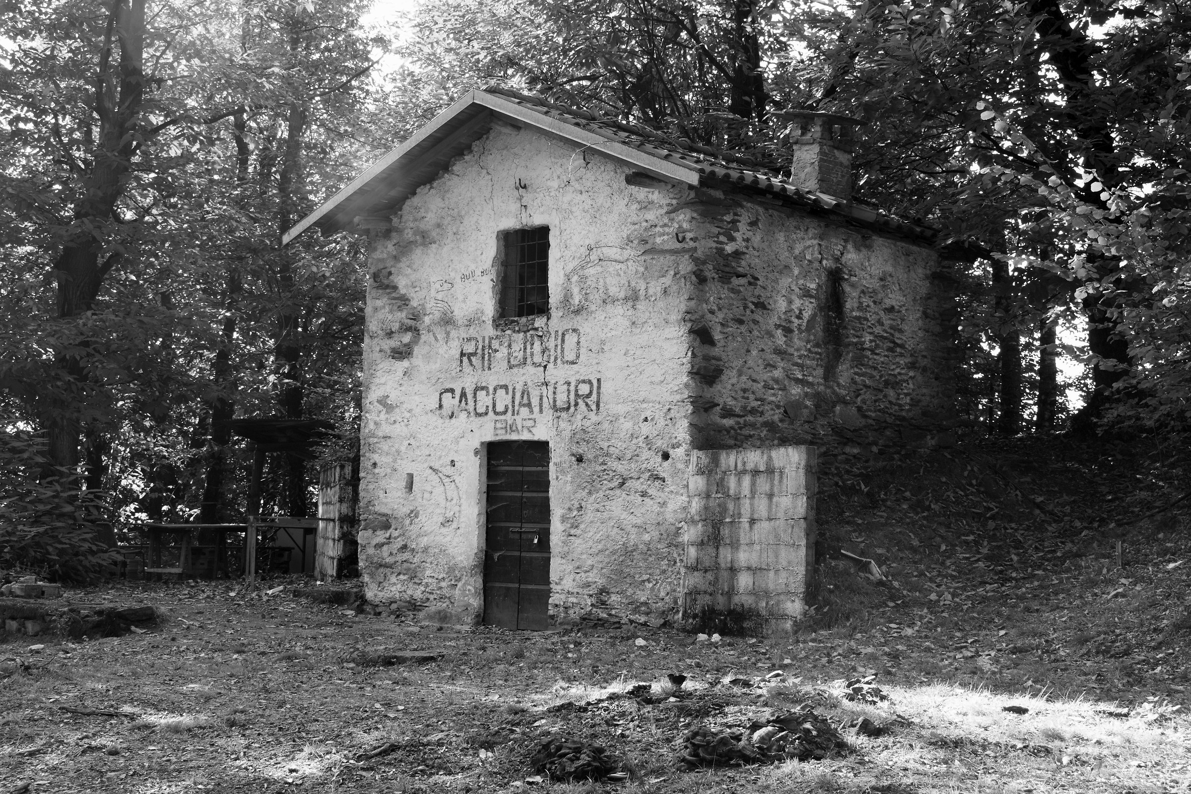 Ma che bella casina di caccia...... versione b/n.