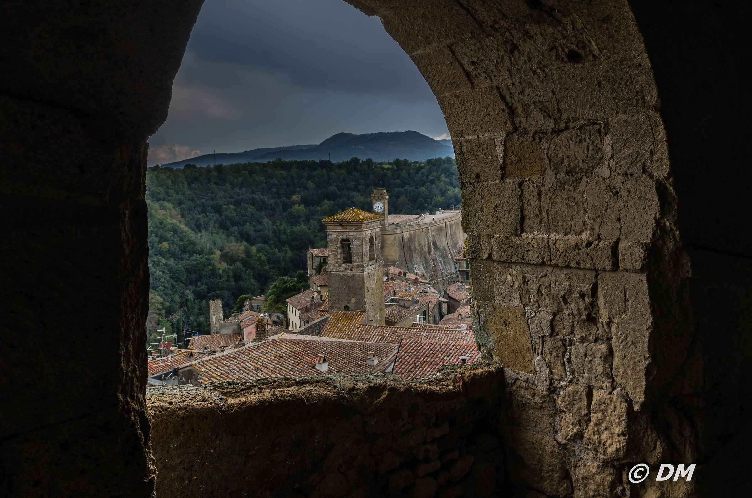 Sorano from the fortress Orsini