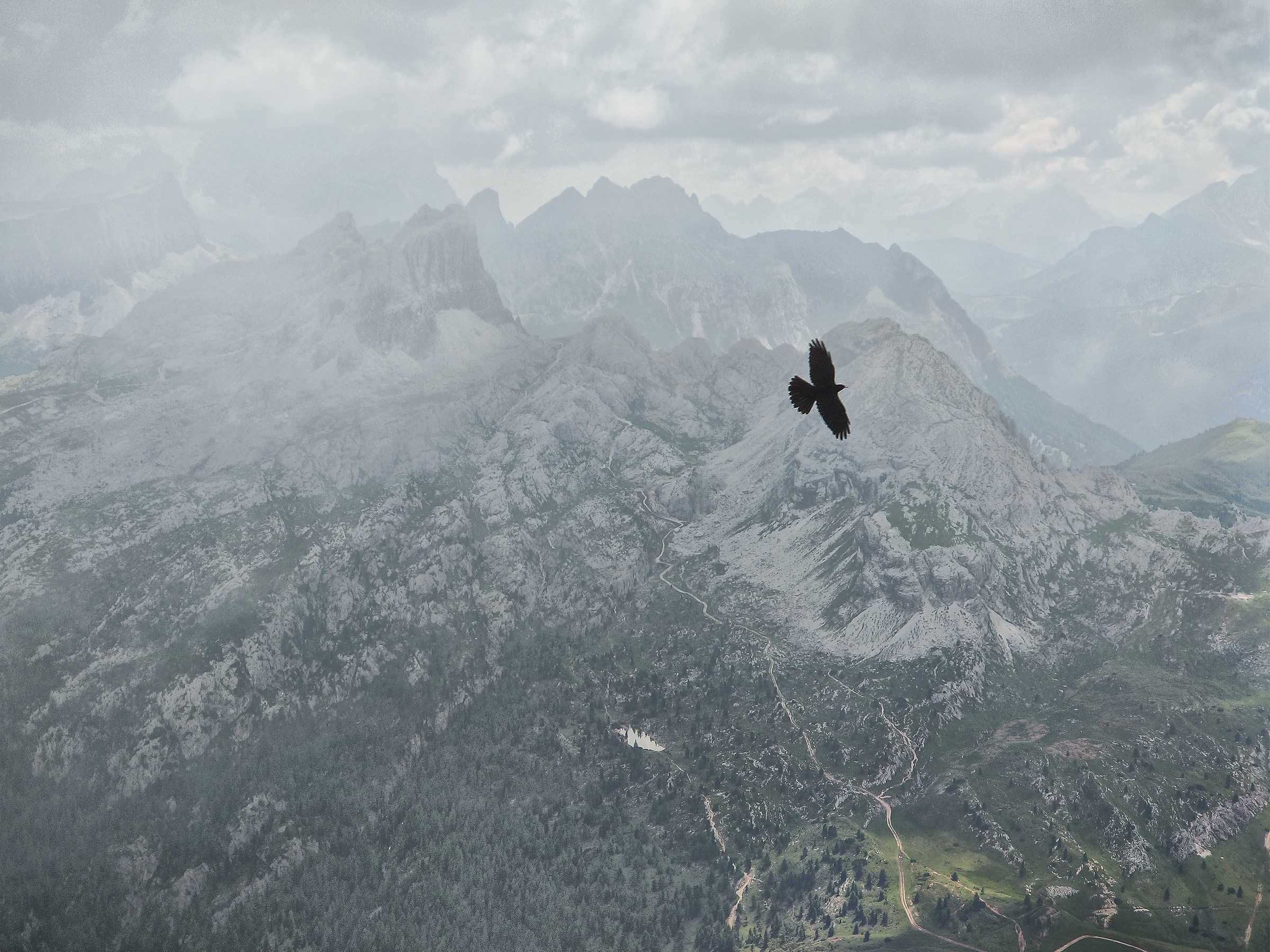 Si alza la nebbia sui monti