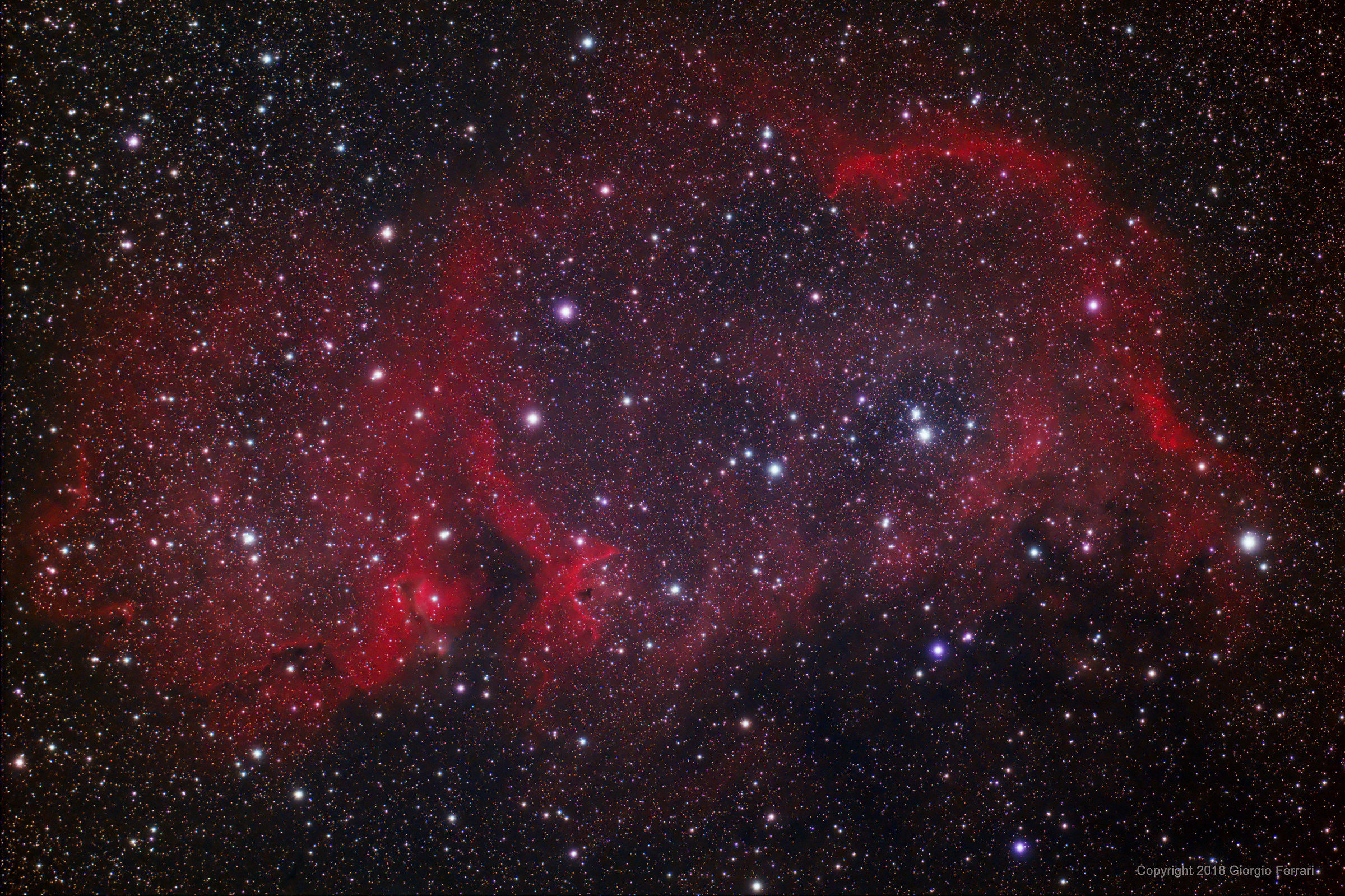 IC 1848 Soul Nebula or Embryo Nebula