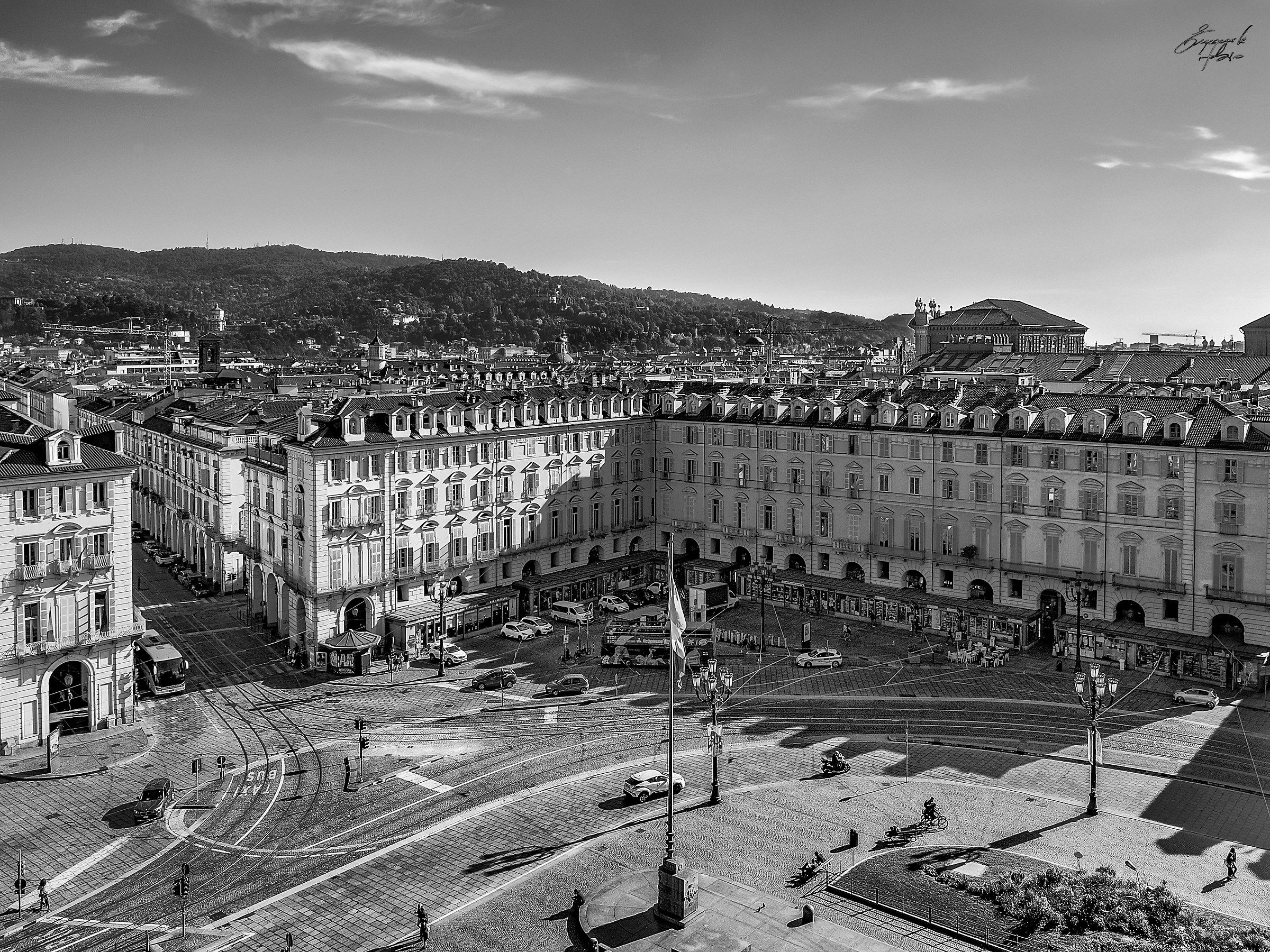 P. Zza Castello (To) from the top