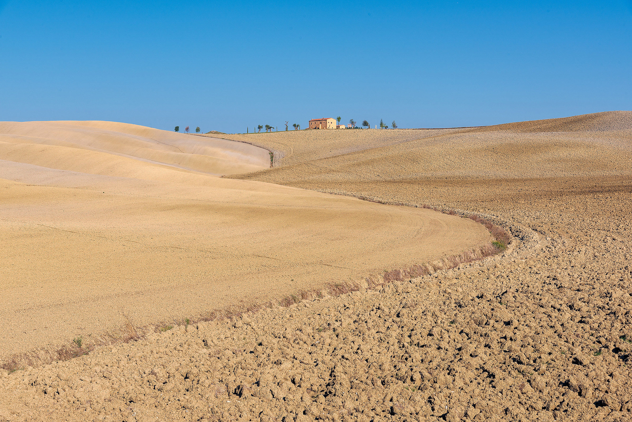 The desert of Val d'orcia
