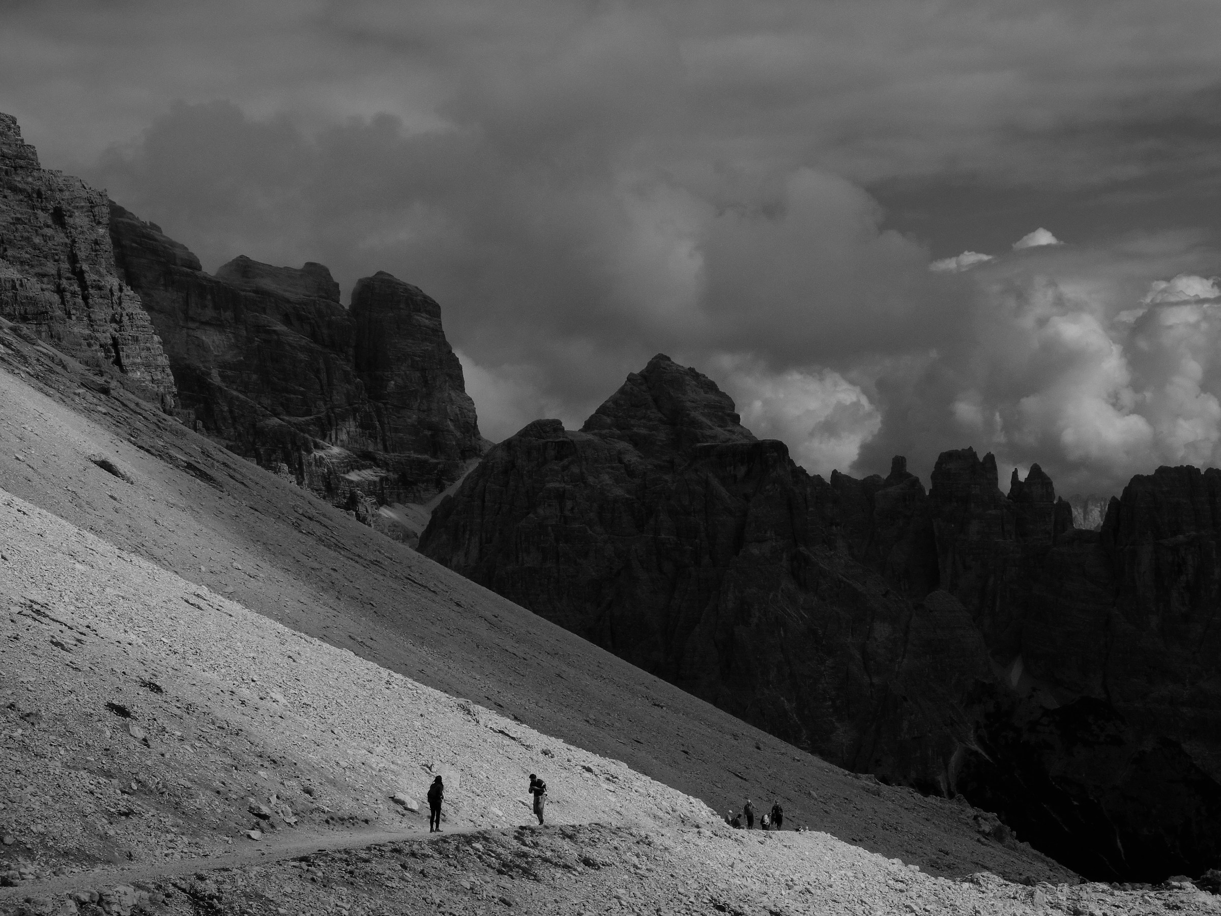 Sentiero su piano inclinato