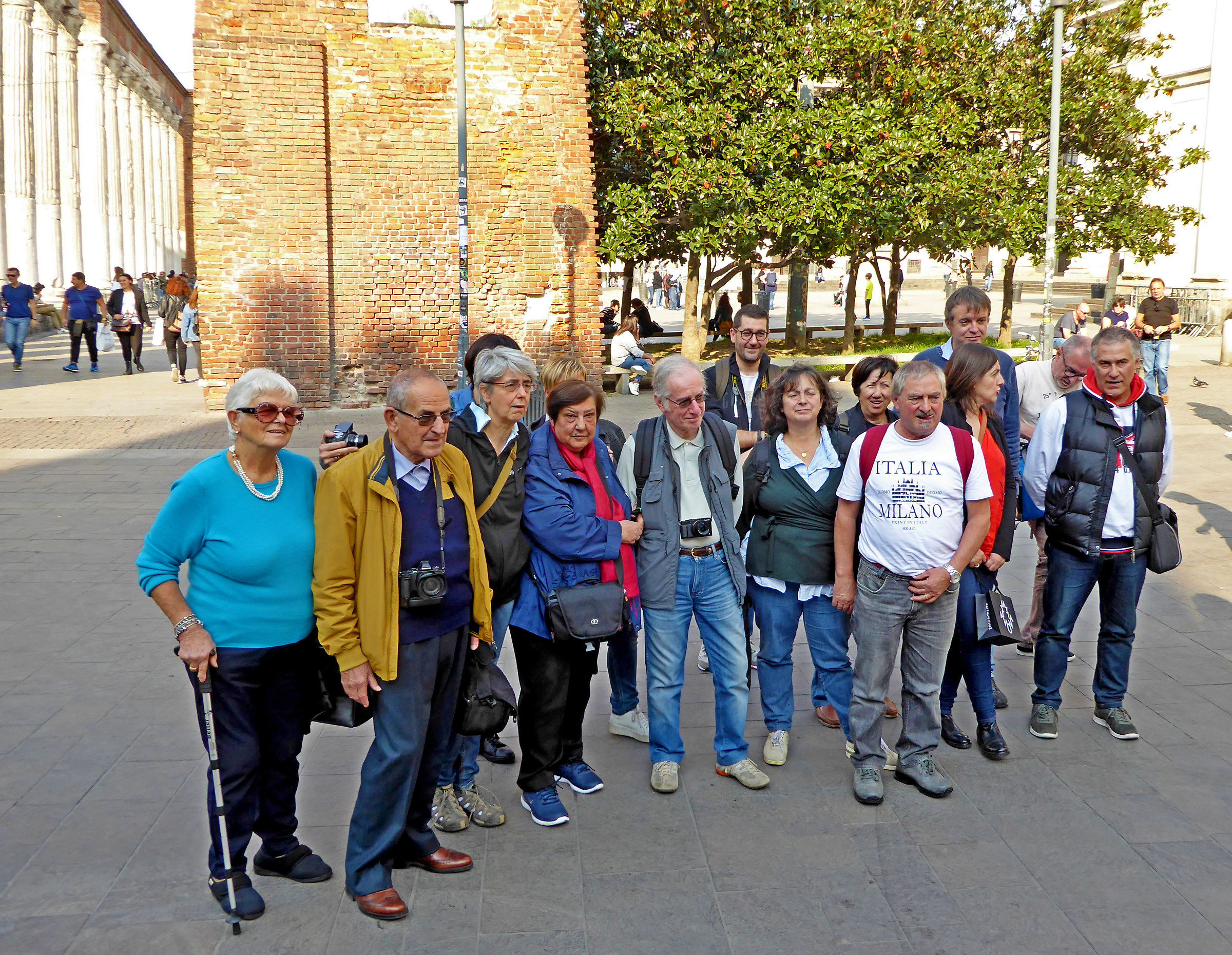 Juzzini supergroup at the Colonne di San Lorenzo