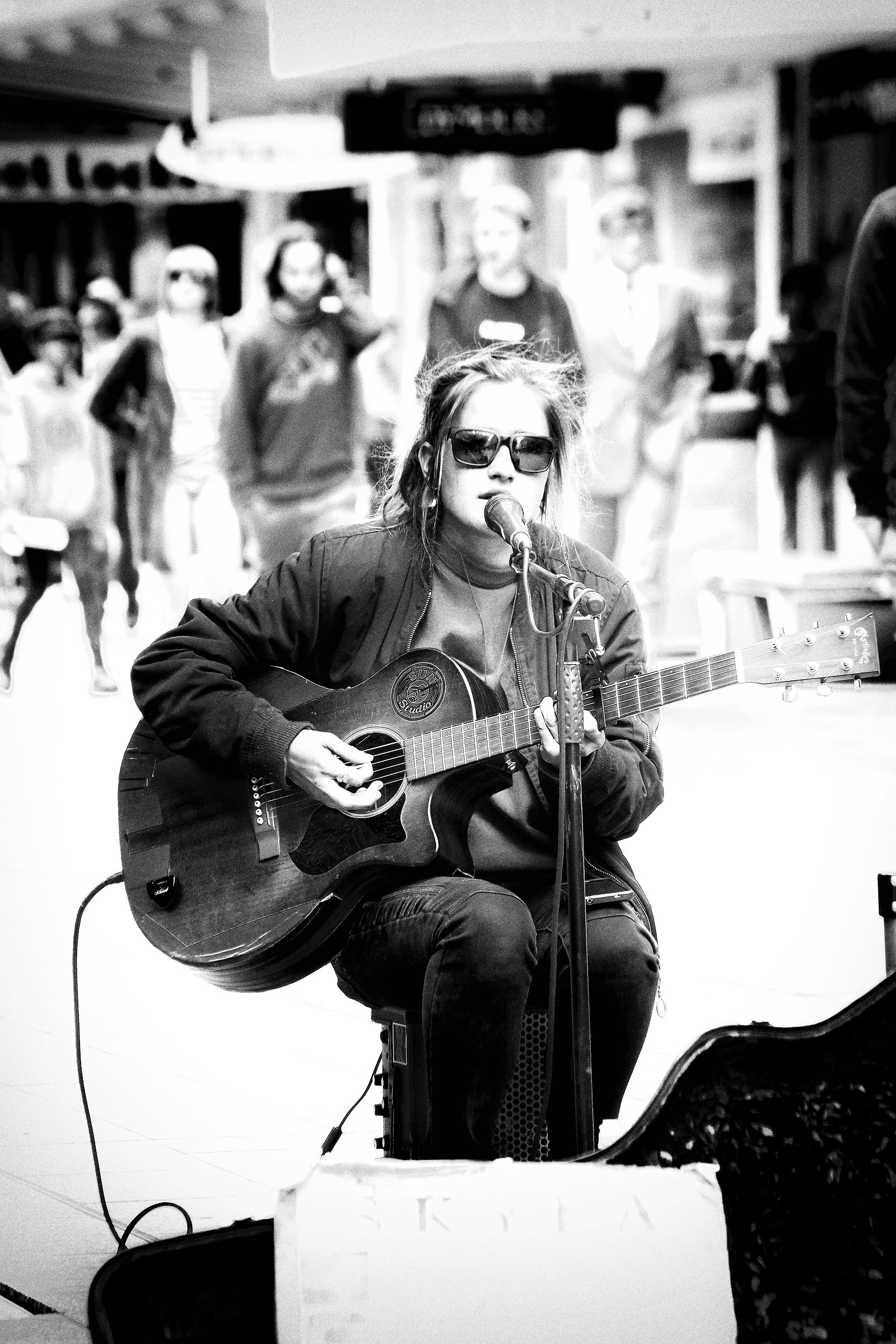 A very talented singer... through the streets of Adelaide SA